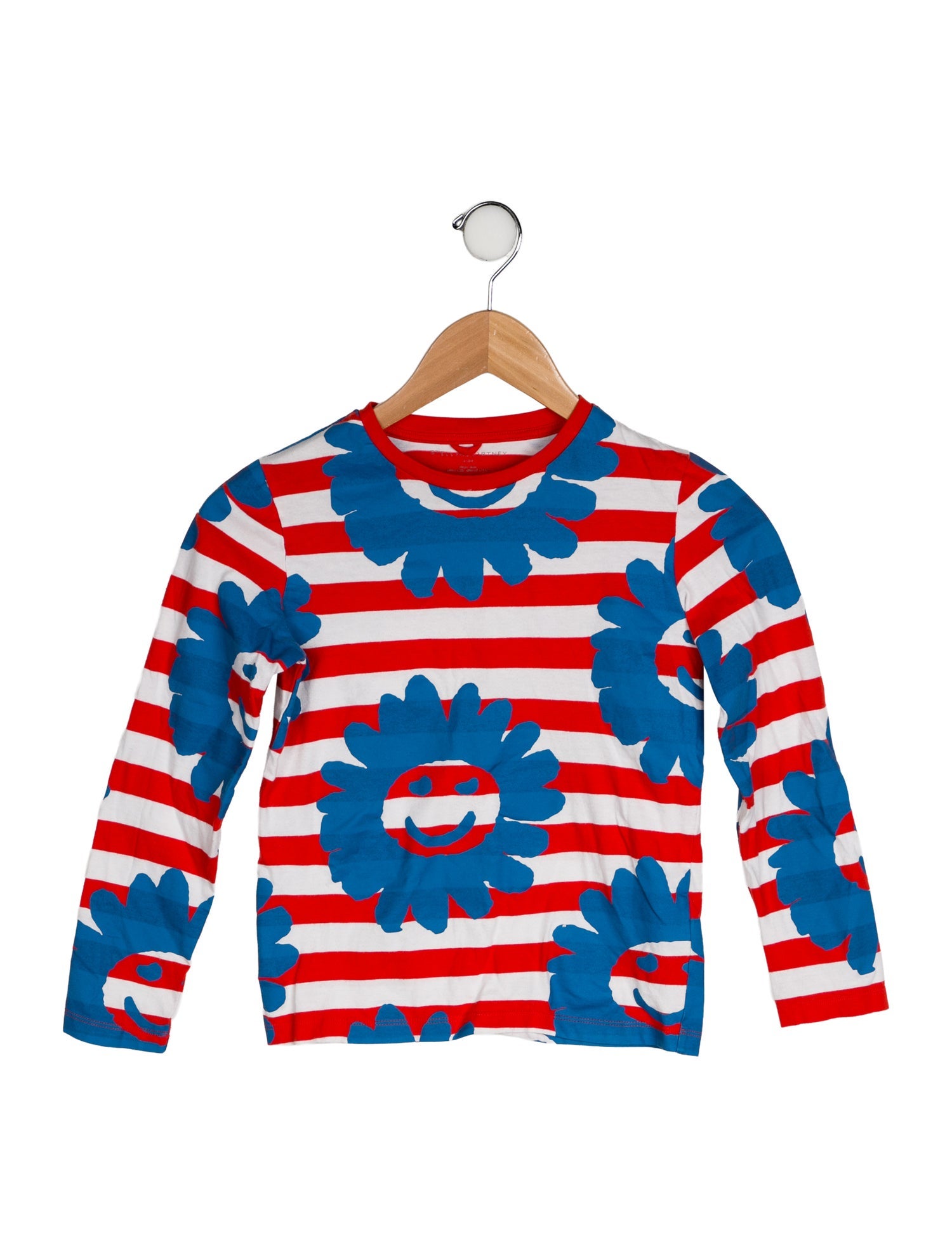 Stella McCartney Cotton Long Sleeve striped T Shirt