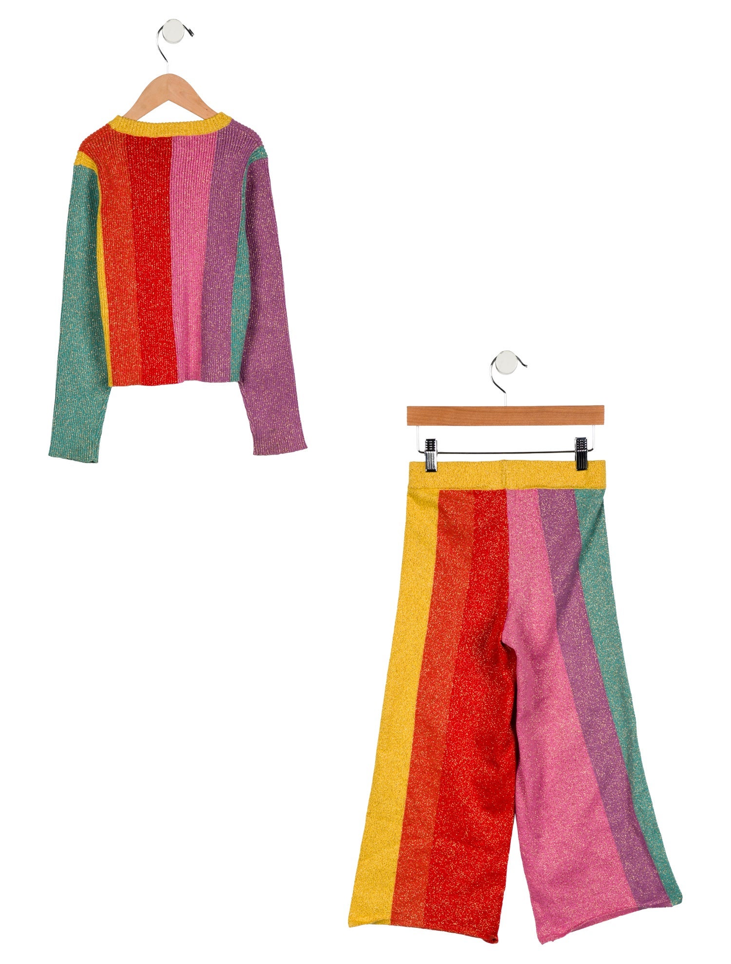 Stella McCartney Girls' Rainbow Glitter Top and Bottoms Set w/Tags