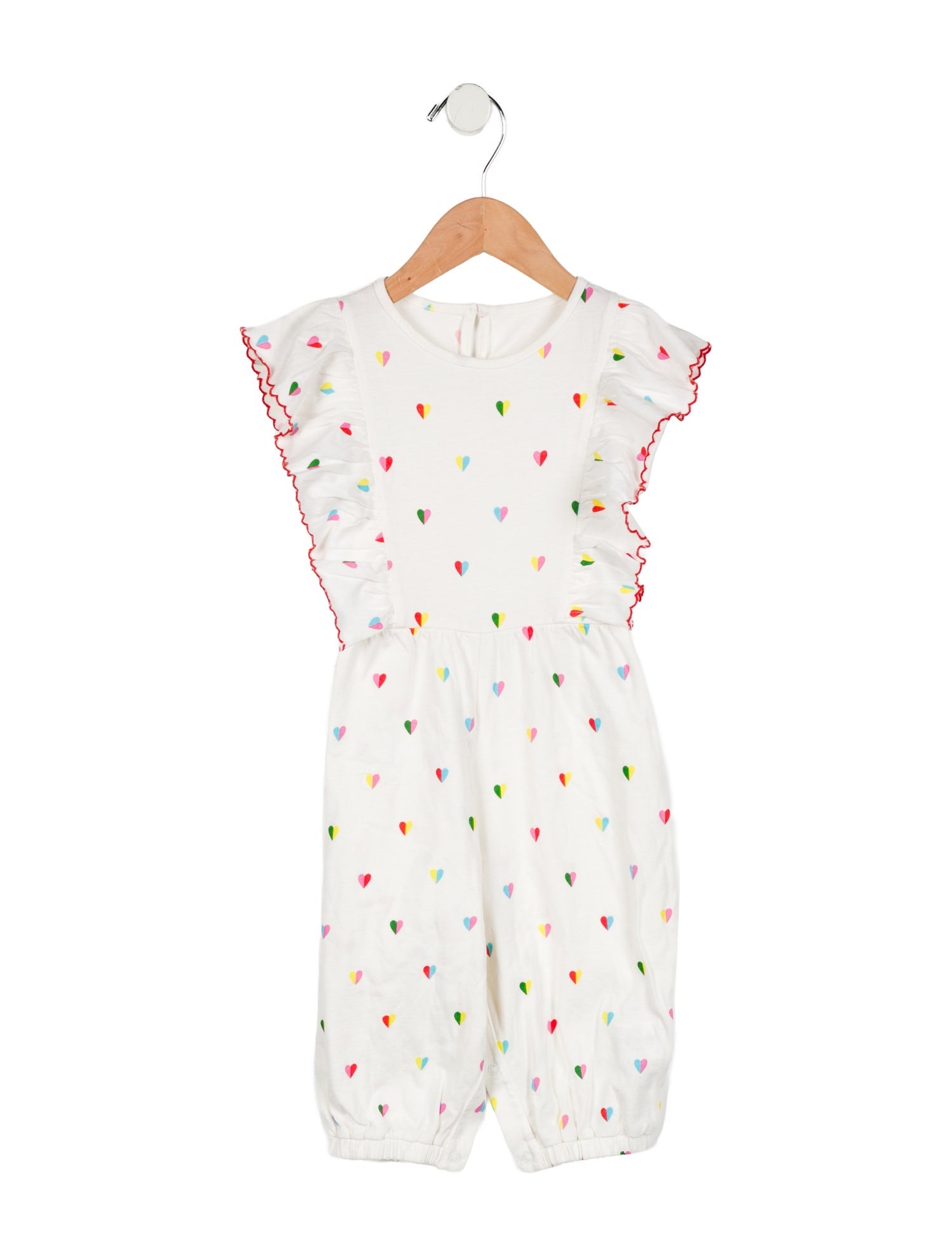Stella McCartney Toddler Girls' Sleeveless Heart Print Jumpsuit w/Tags