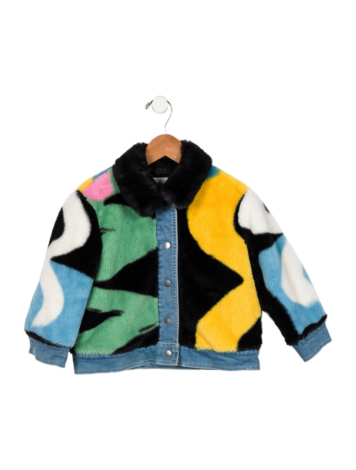 Stella McCartney Girls' Faux Fur Denim Jacket