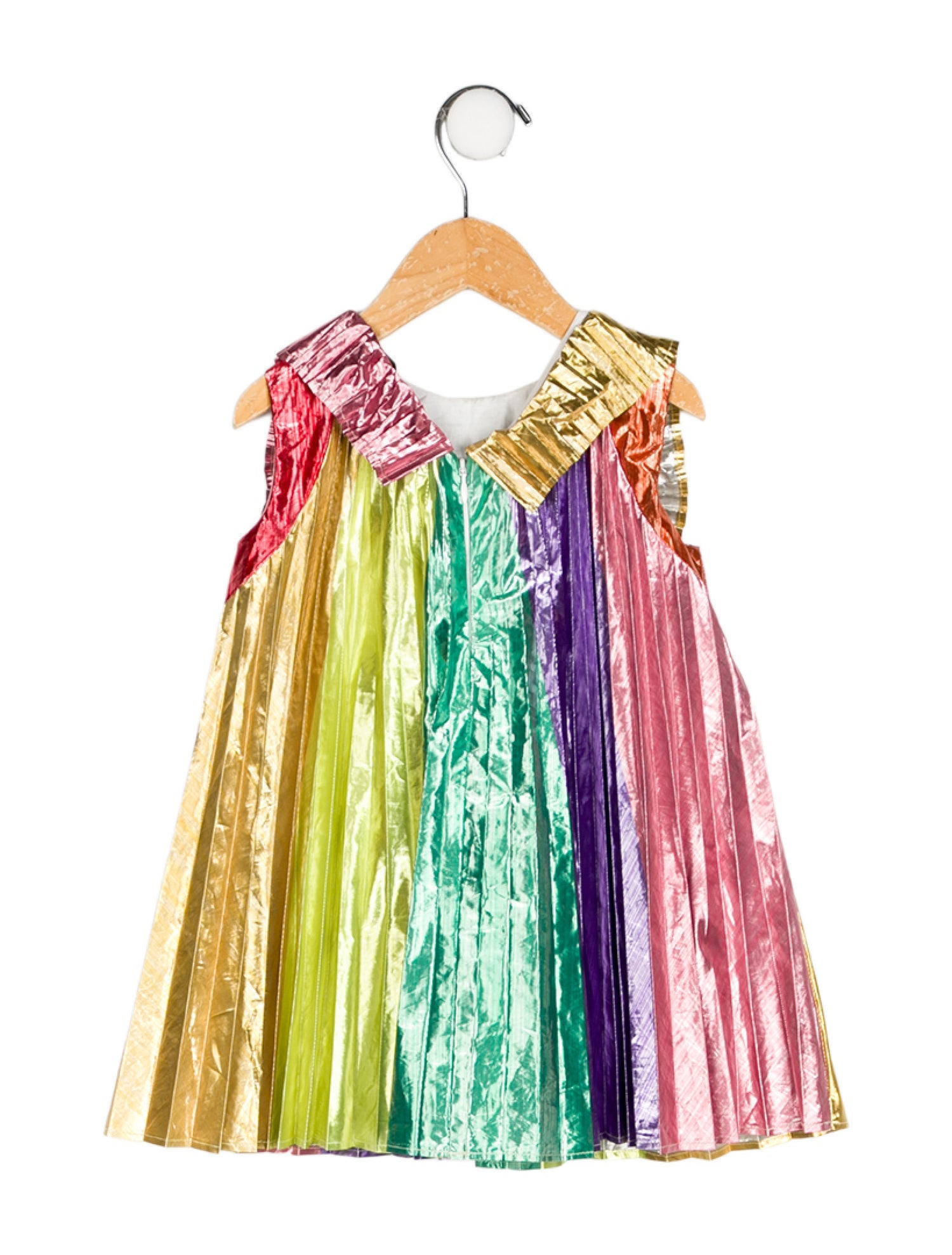 Stella McCartney Short Sleeve Metallic Dress