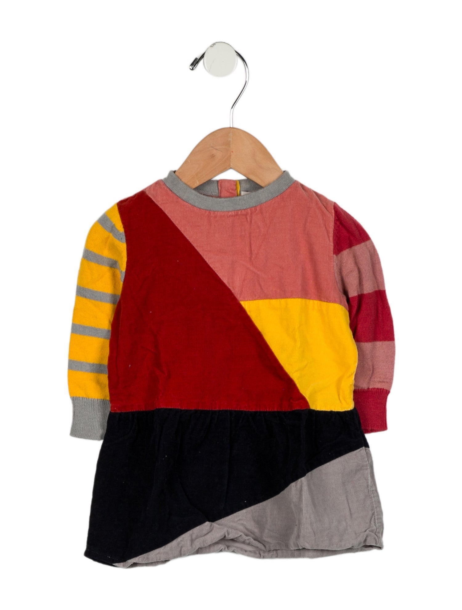 Stella McCartney Infant Girls' Patchwork Pattern Corduroy Dress