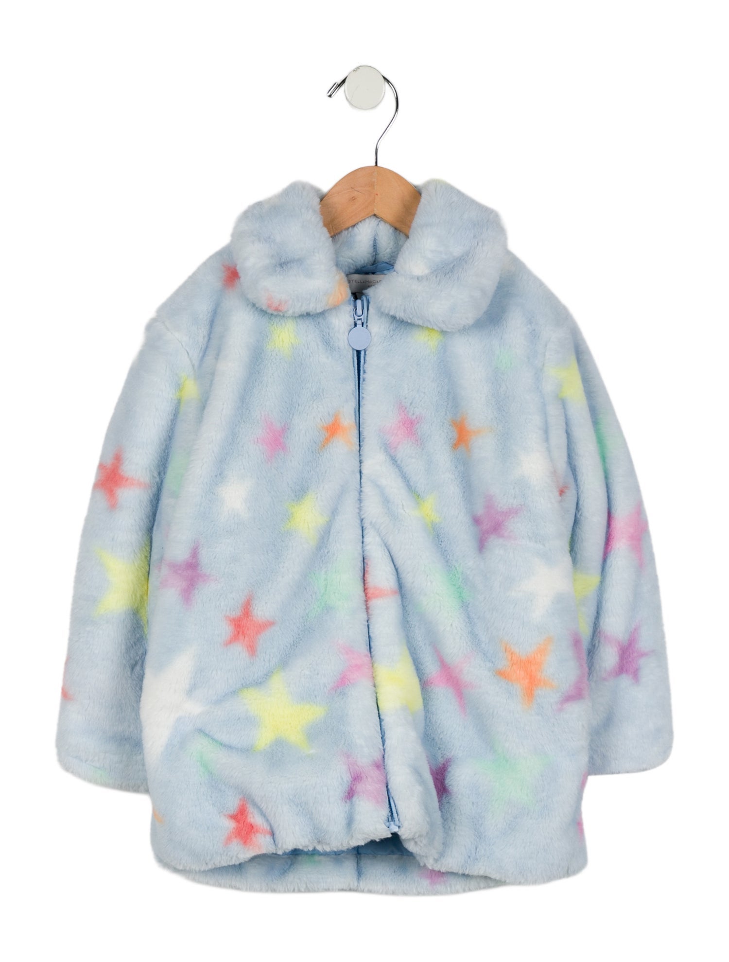 Stella McCartney Girls' Star Faux Fur Jacket