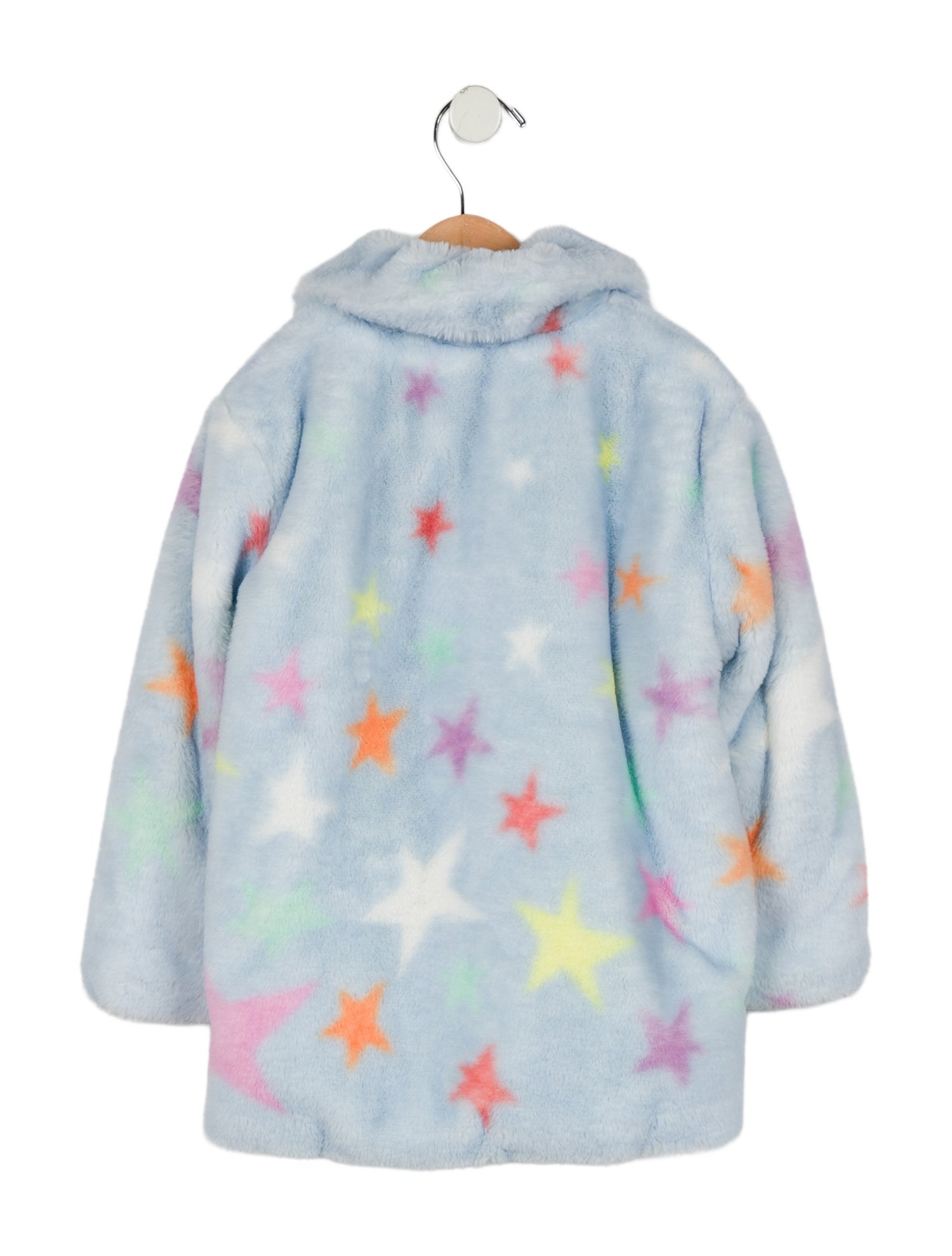 Stella McCartney Girls' Star Faux Fur Jacket