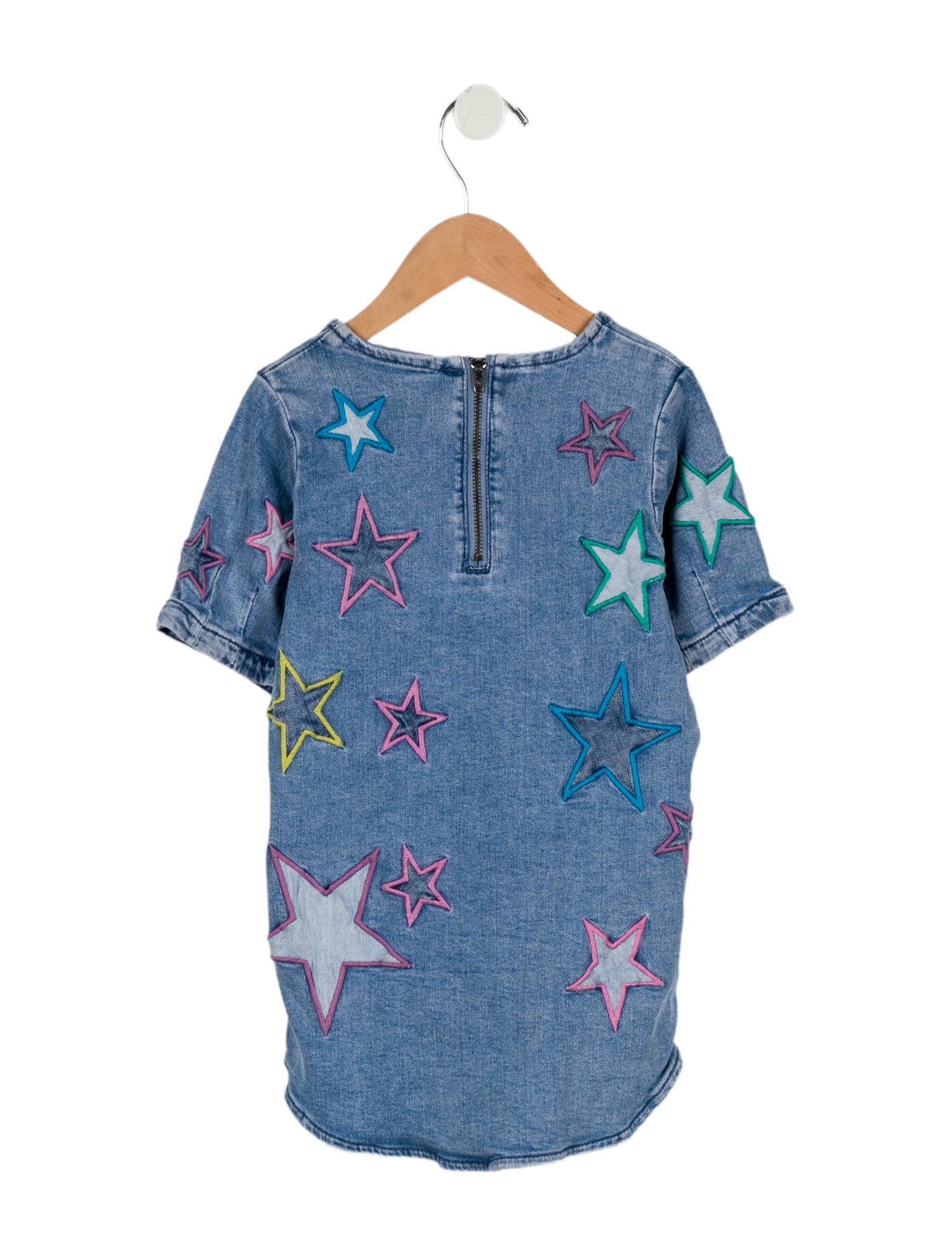 Stella McCartney Girls' Star Print Denim Dress