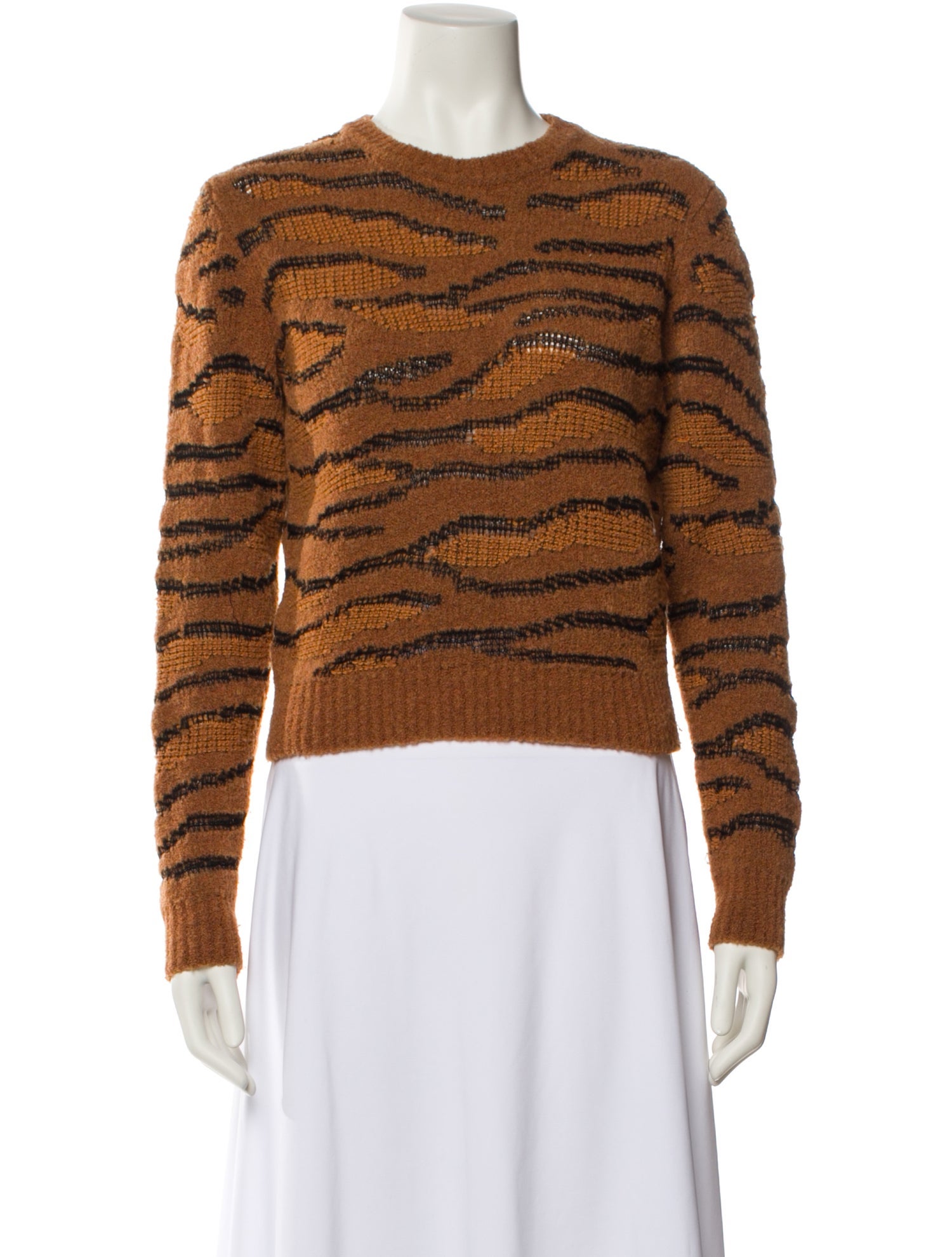 Stella McCartney Virgin Wool V-Neck Sweater - Neutrals Knitwear