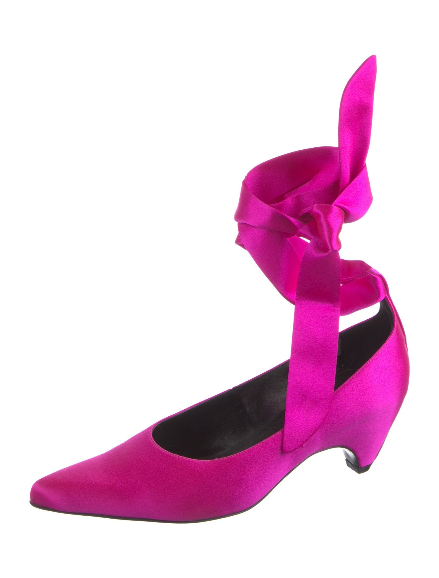 Stella McCartney Satin D'Orsay Pumps