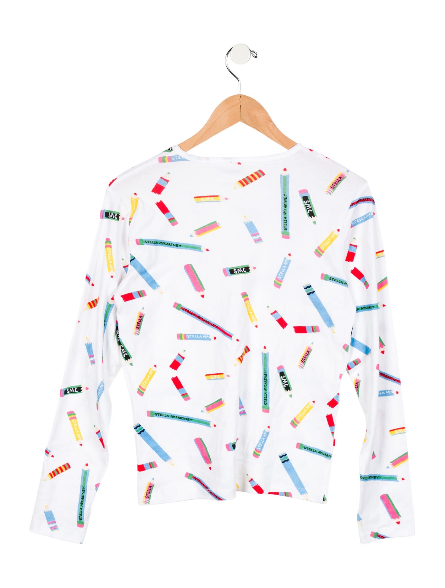 Stella McCartney Girls' Pencil Pattern Print Top