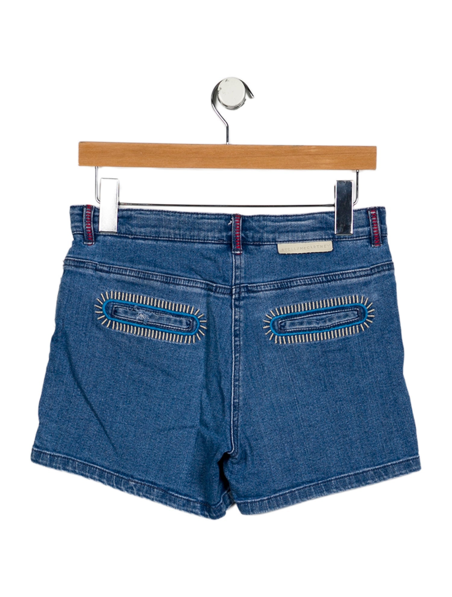 Stella McCartney Girls' Denim Embroidered SHorts