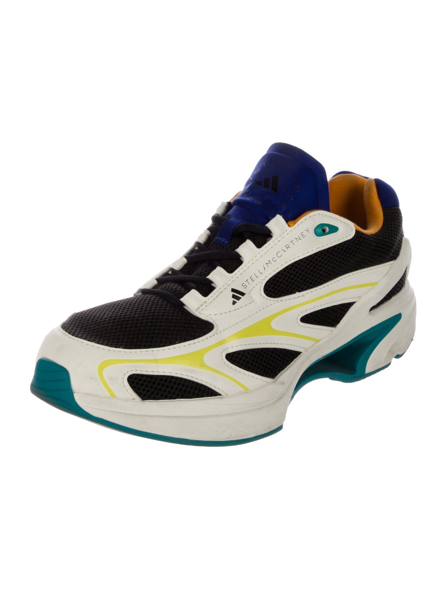 Stella McCartney Mesh Colorblock Pattern Athletic Sneakers