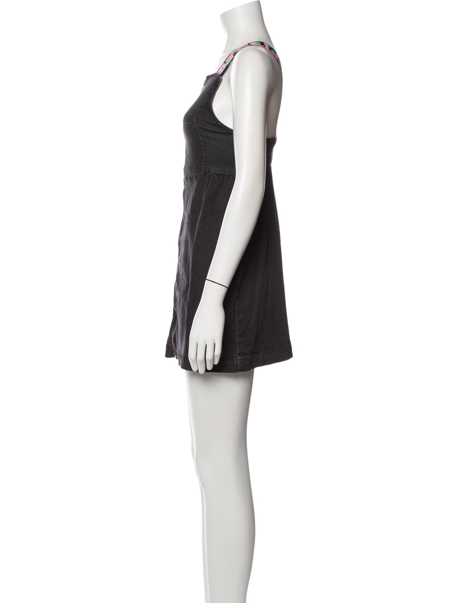 Stella McCartney Girls' Denim Zip-Up Overall Dress