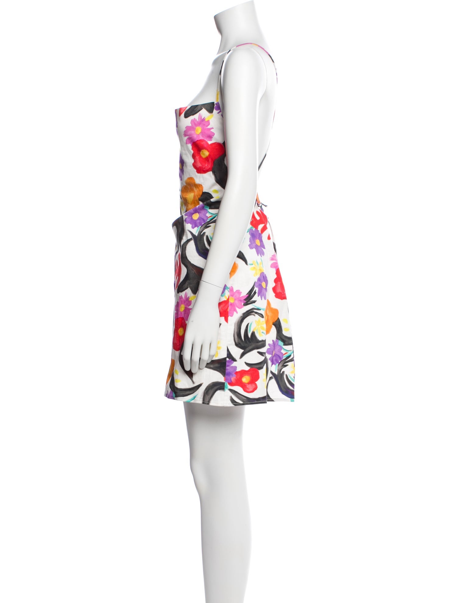 Stella Jean Floral Print Mini Dress