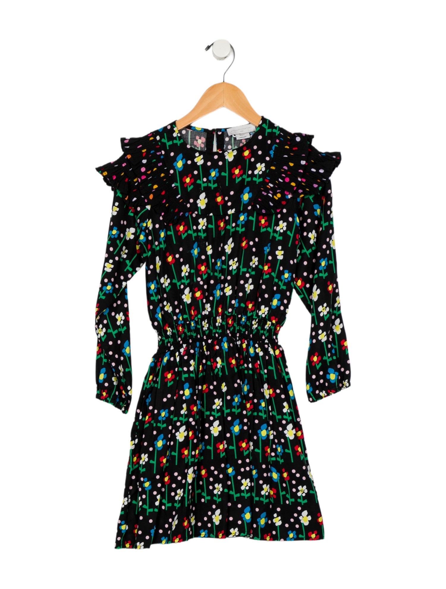 Stella McCartney Kids Girls Pattern Ruffle Dress