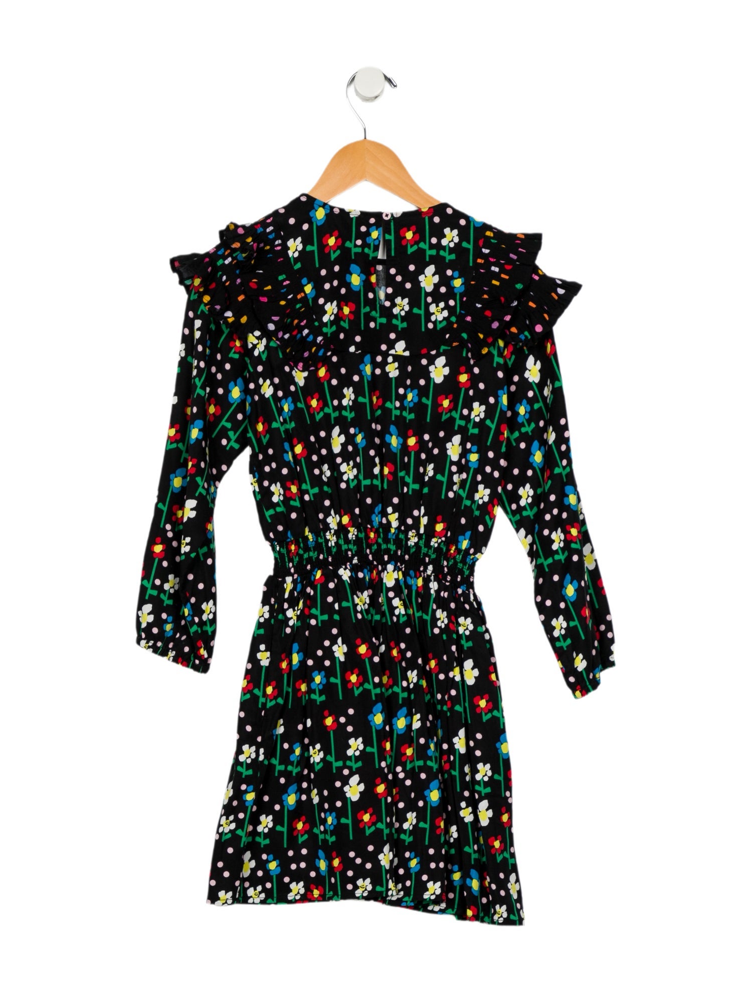 Stella McCartney Kids Girls Pattern Ruffle Dress