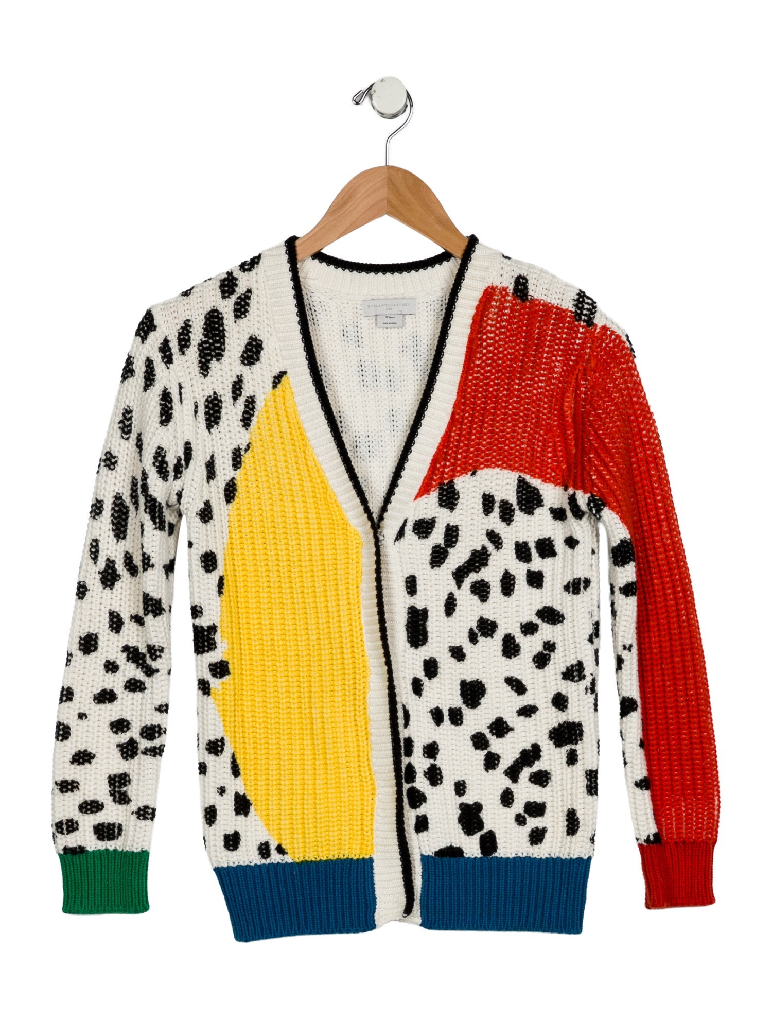 Stella McCartney Girls' Colorblock Patterned Cardigan