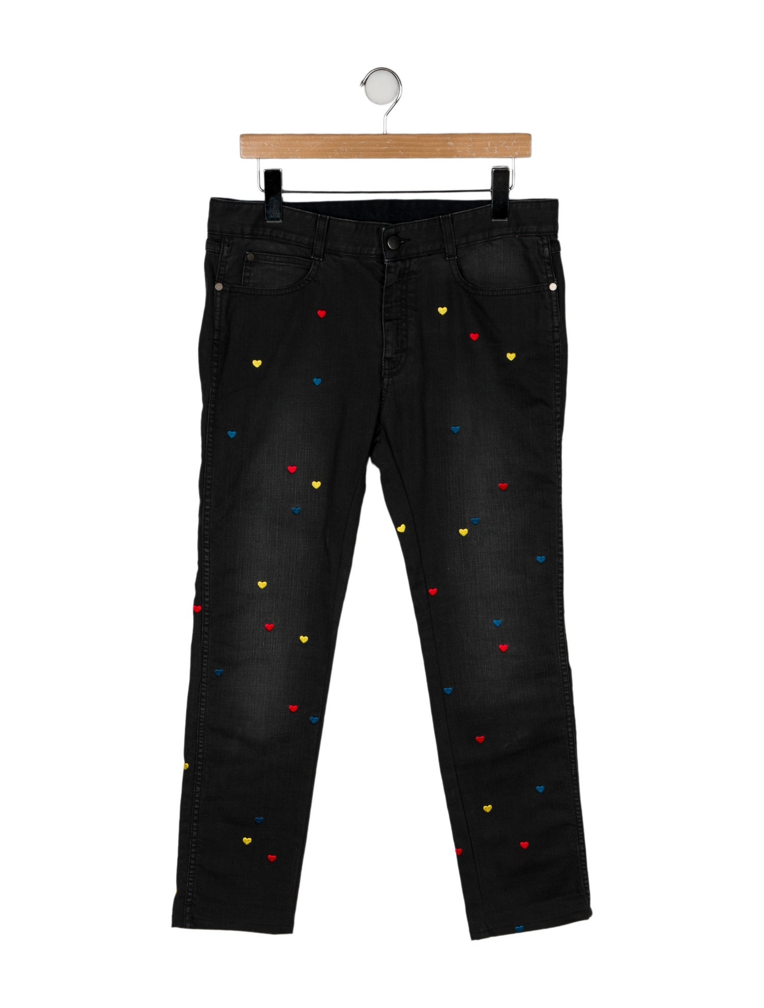 Stella McCartney High-Rise Straight Leg Jeans