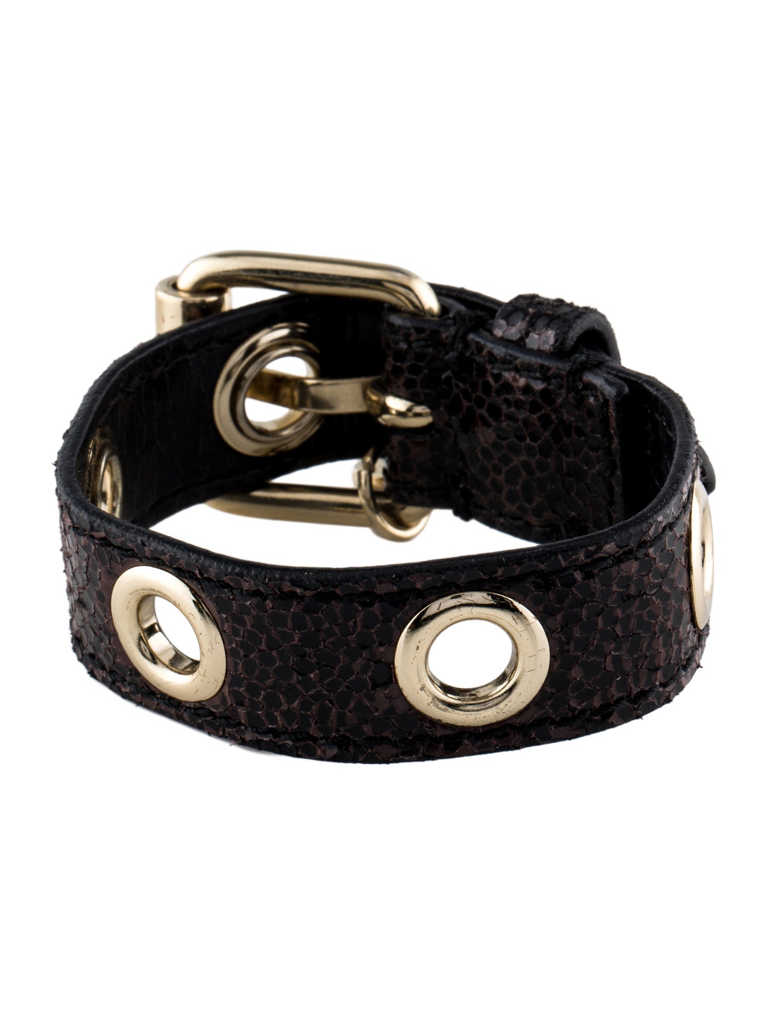 Stella McCartney Vegetarian Leather Riveted Wrap Bracelet