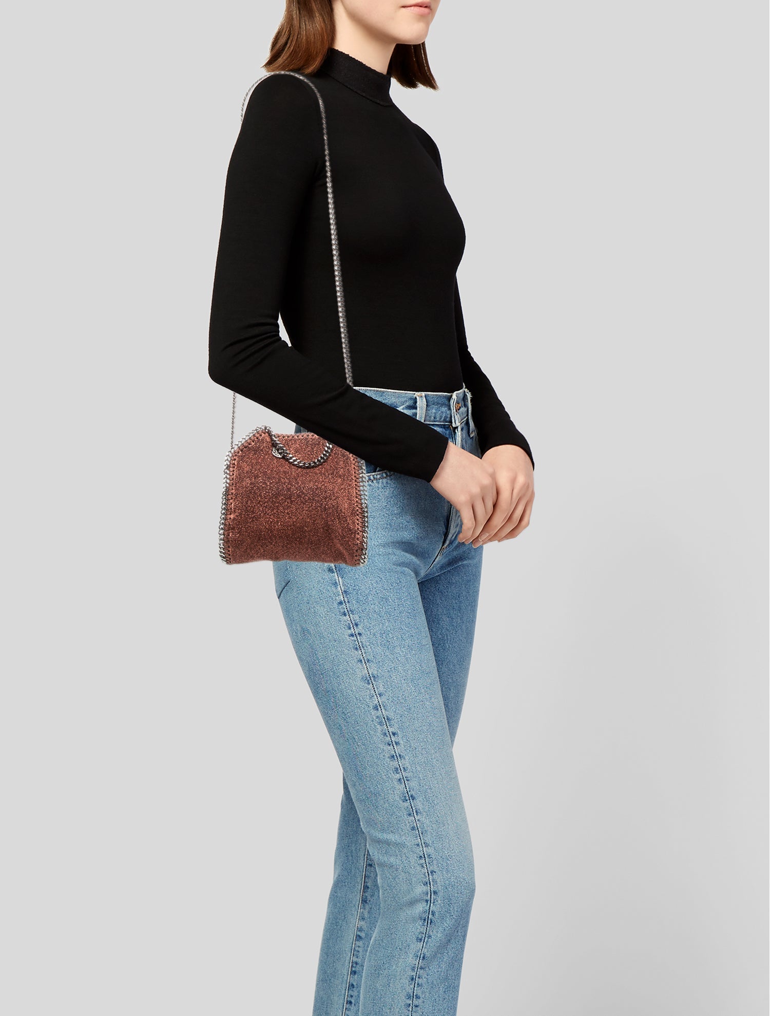 Stella McCartney Vegetarian Suede Top Handle Bag
