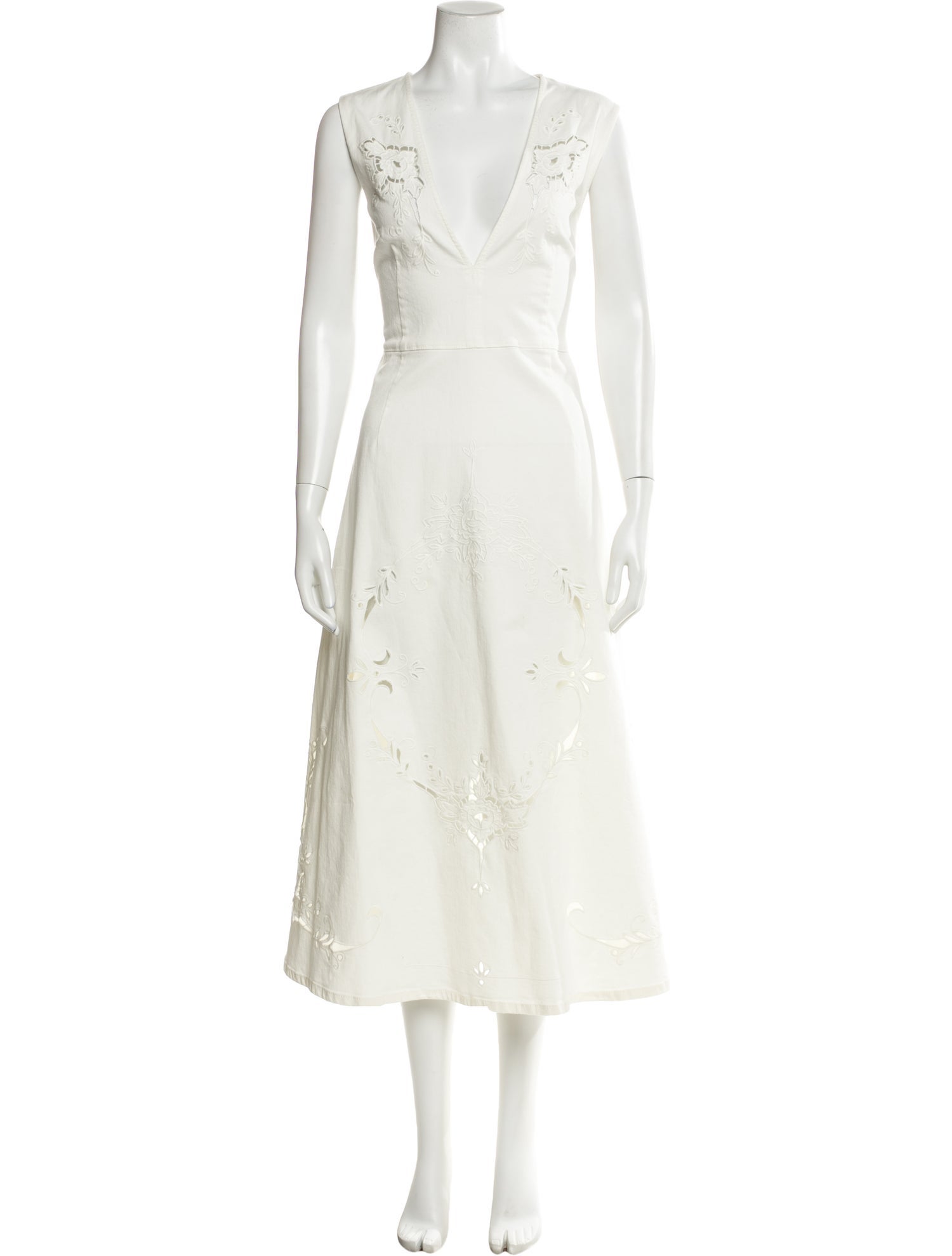 Stella McCartney V-Neck Long Dress