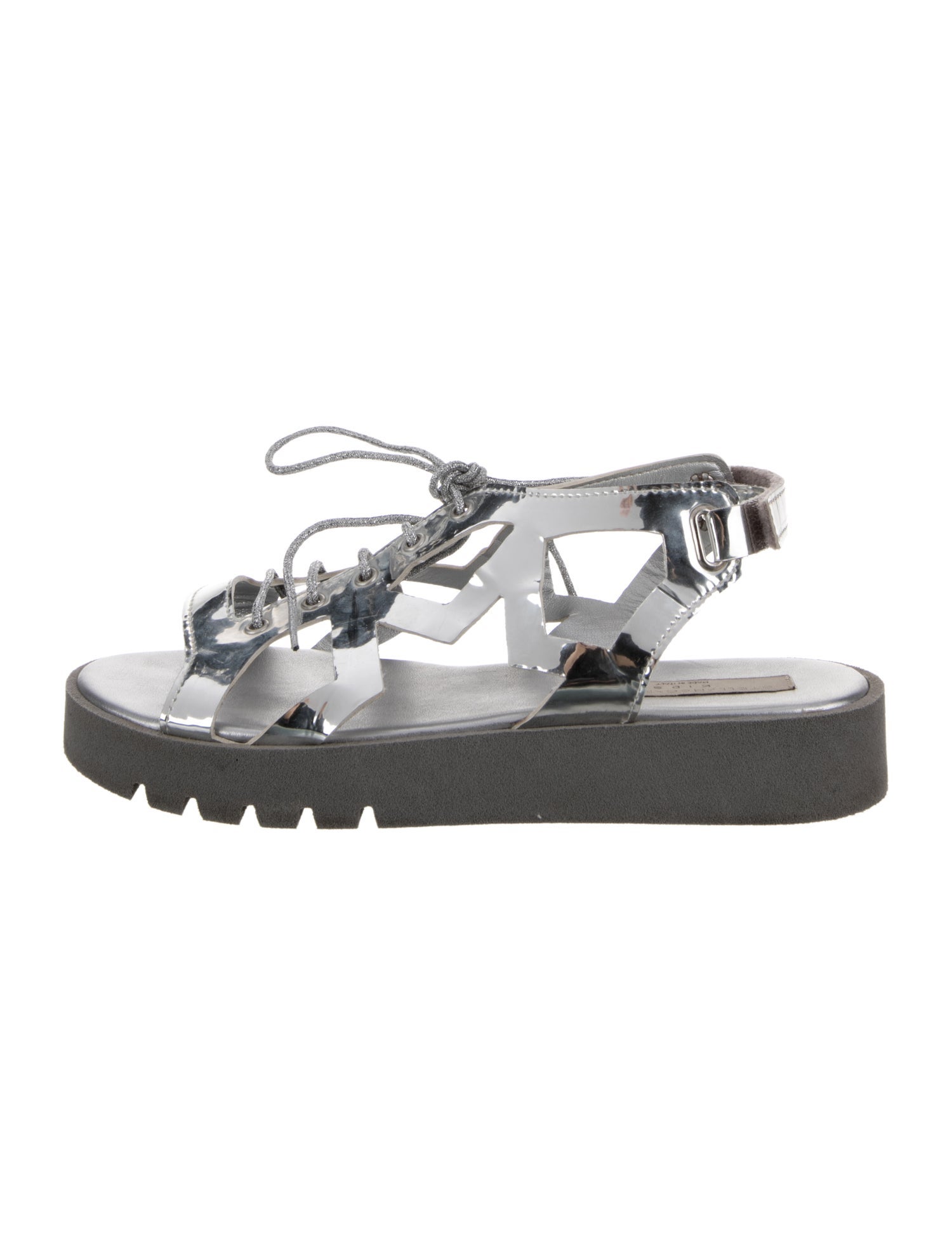 Stella McCartney Kids Girls' Silver Platform Sandals