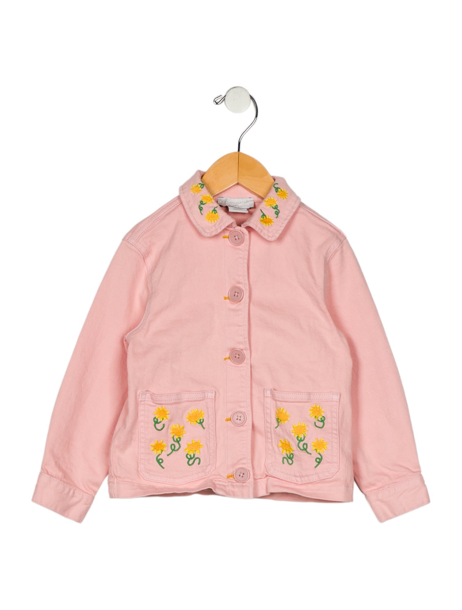 Stella McCartney Toddler Girls' Embroidered Button-Up Jacket