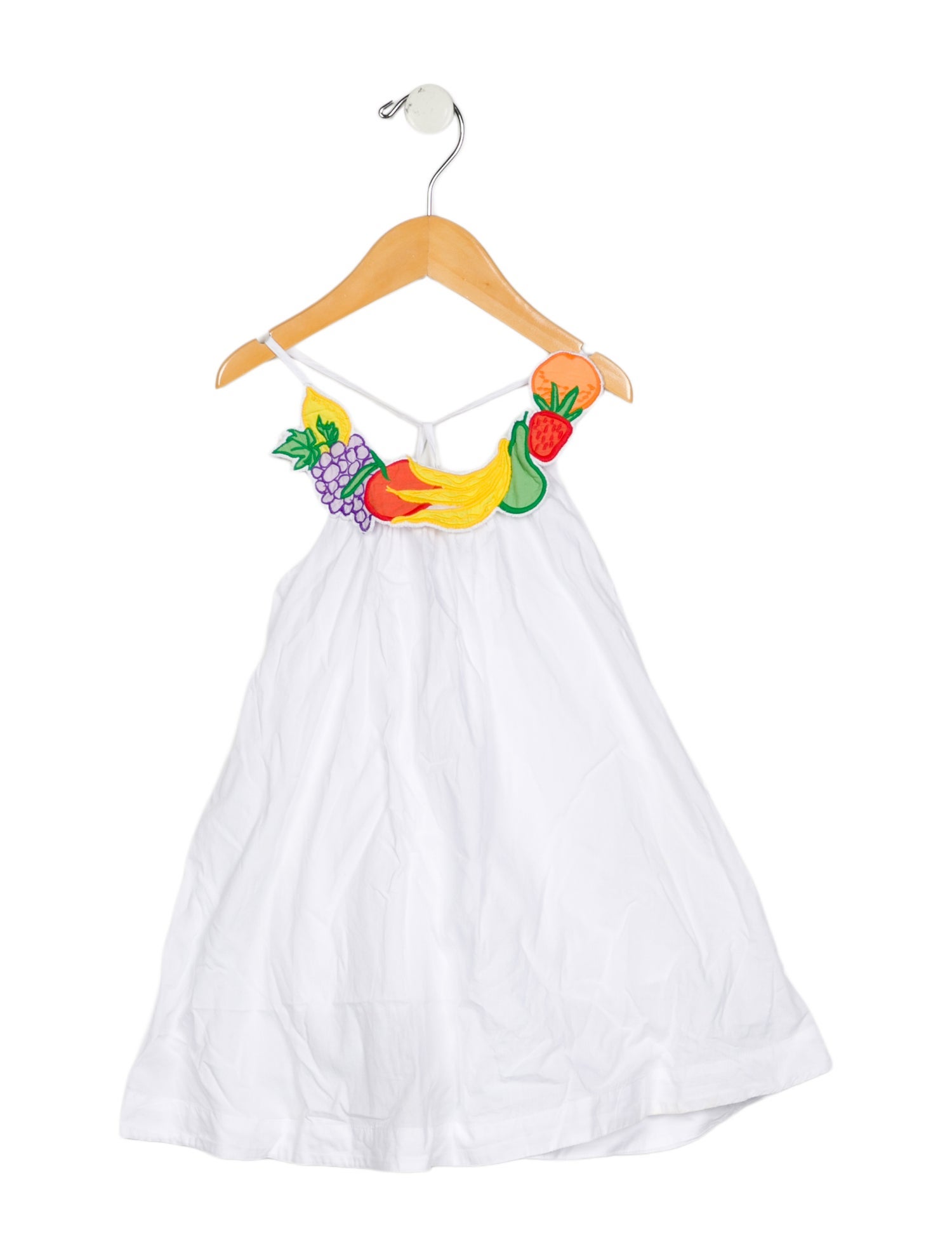 Stella McCartney Toddler Girls' Fruit Embroidered Sleeveless Dress