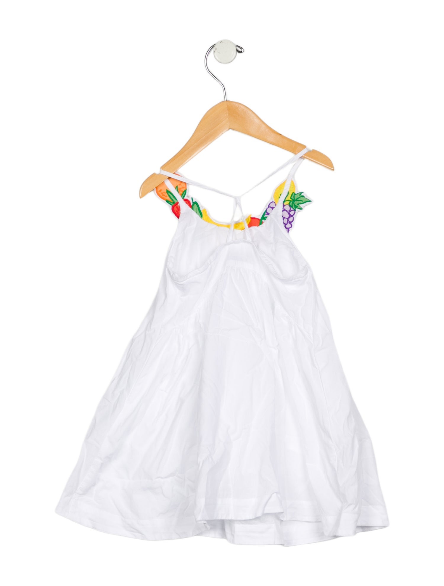 Stella McCartney Toddler Girls' Fruit Embroidered Sleeveless Dress