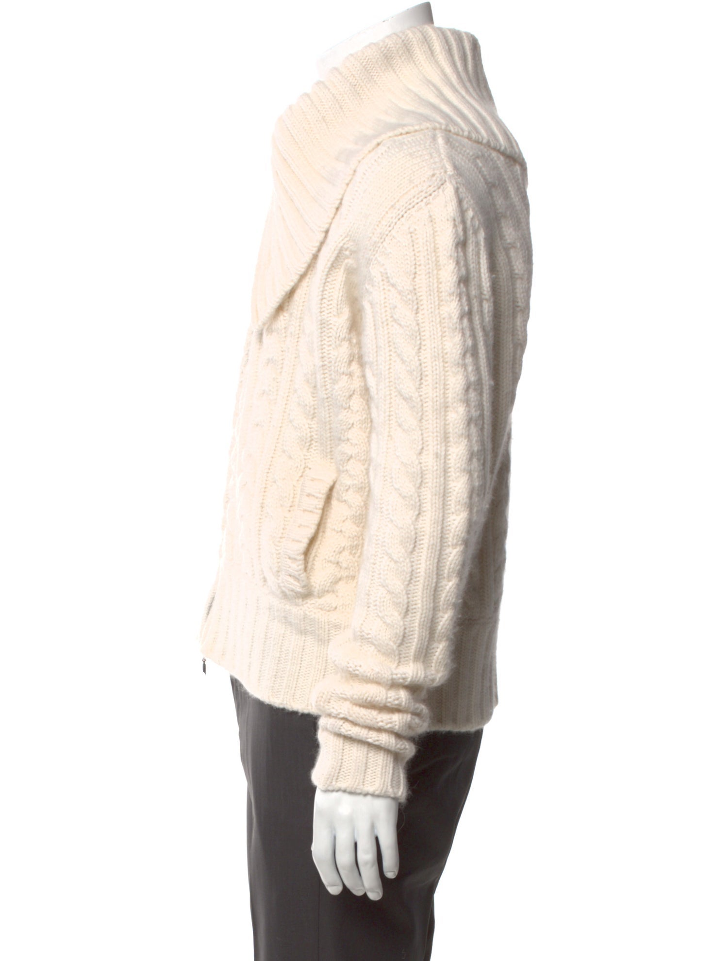 Stella McCartney Virgin Wool Turtleneck Cardigan