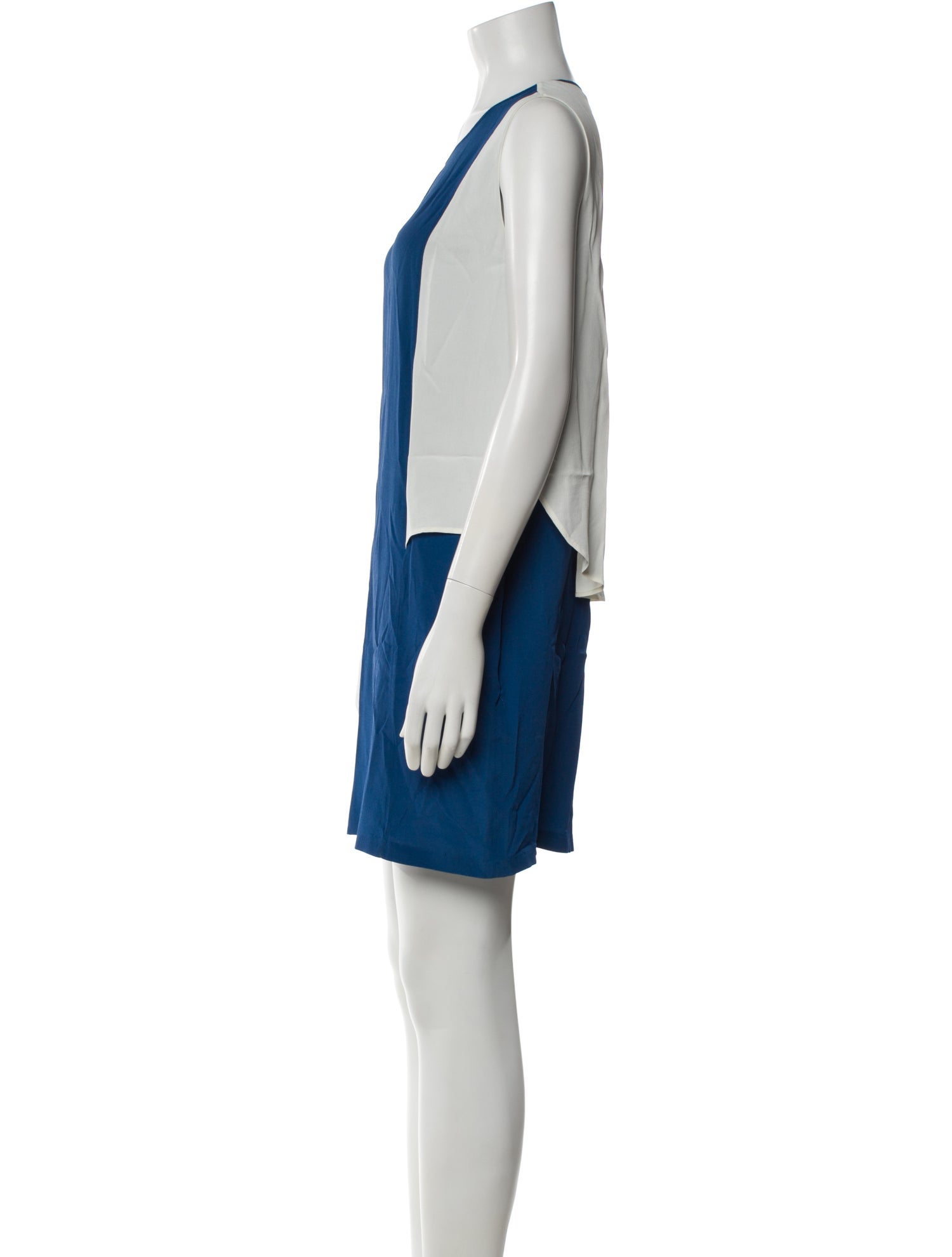 Stella McCartney Colorblock Pattern Crew Neck Top