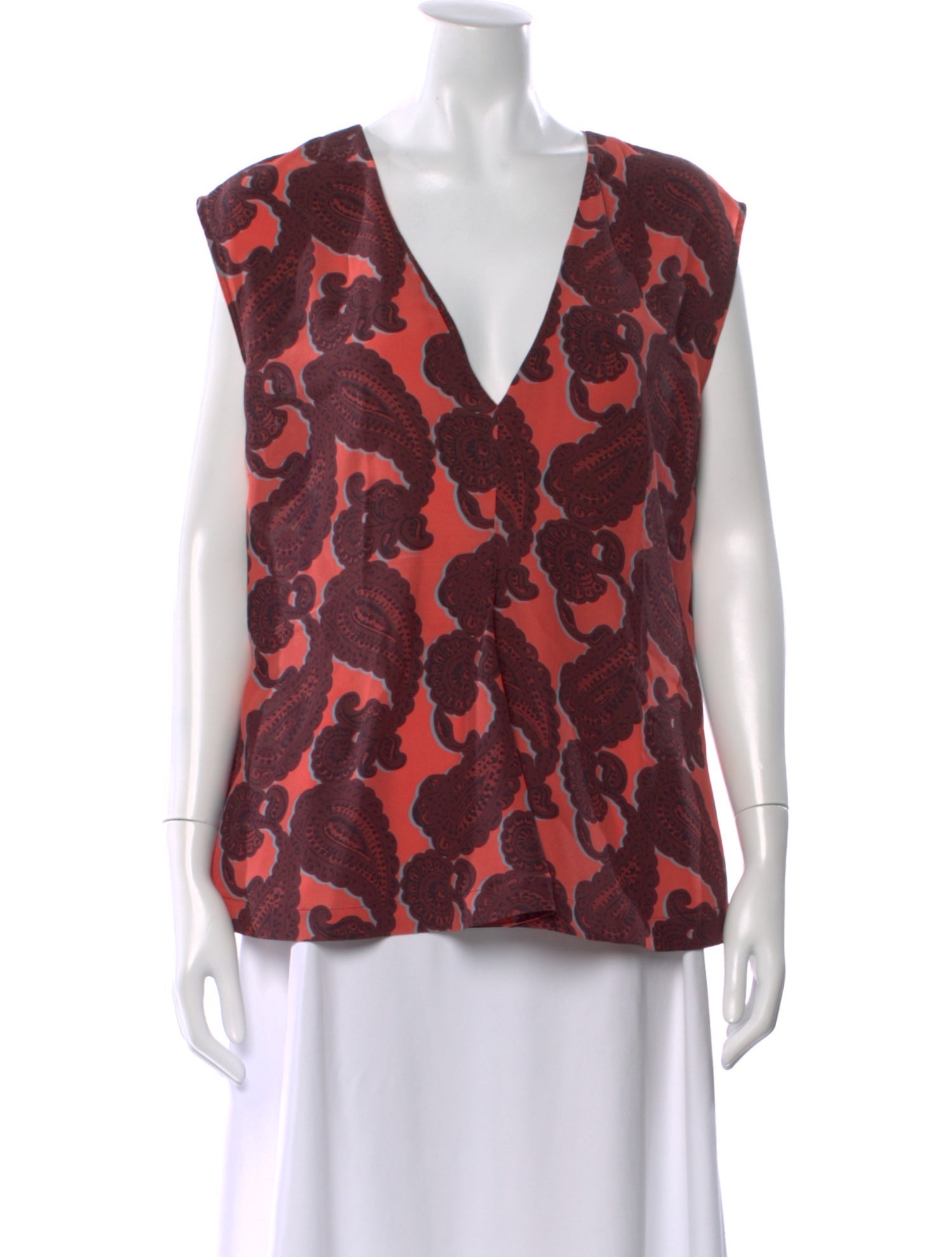 Stella McCartney Silk Paisley Print Top