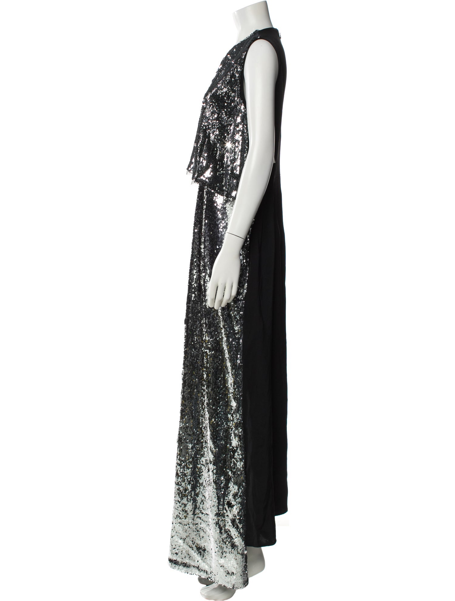 stella sequin maxi dress Stella Sleeveless Maxi Dress Silver / S
