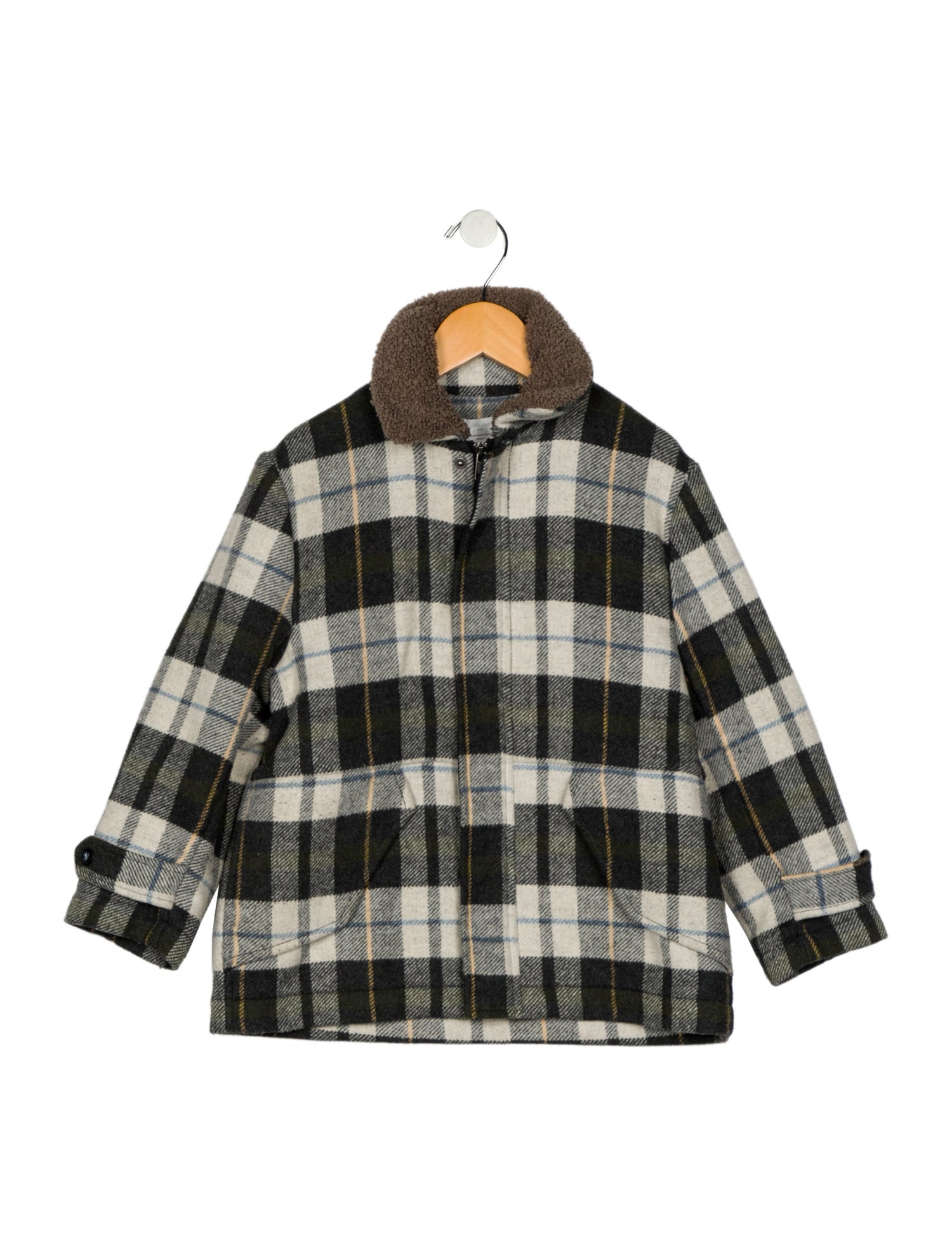 Stella McCartney Boys' Plaid Knit Jacket