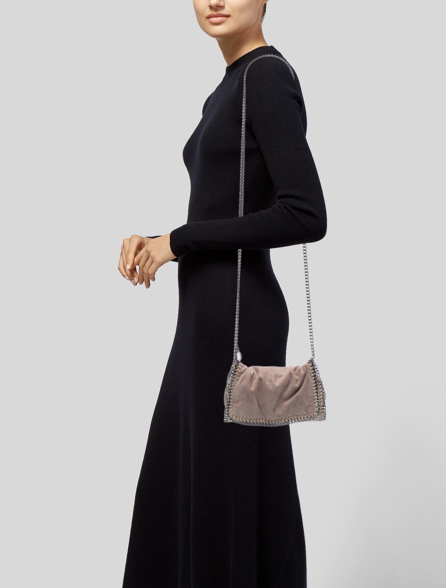 Stella McCartney Vegan Suede Clutch