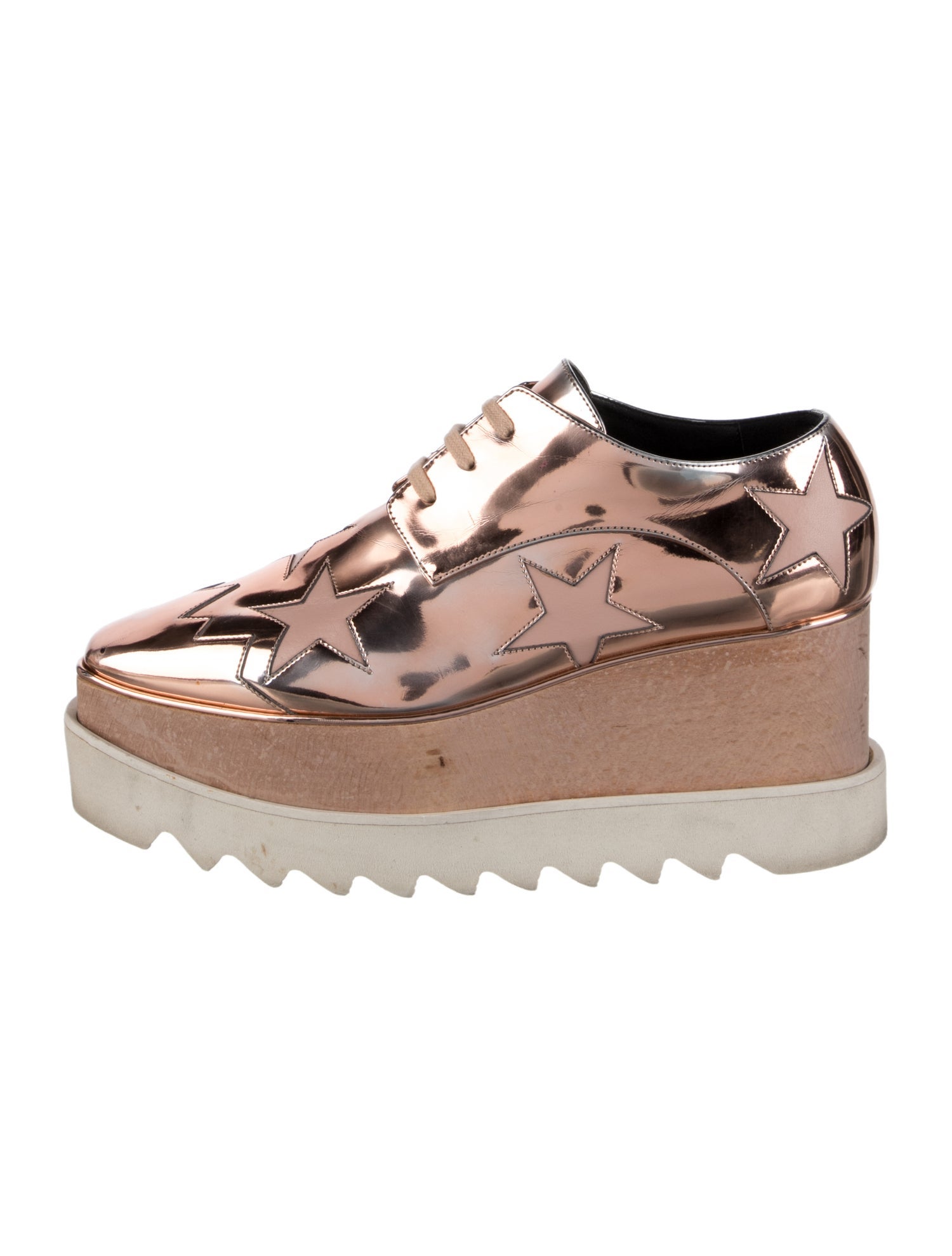 Stella McCartney Vegetarian Patent Leather Chunky Sneakers