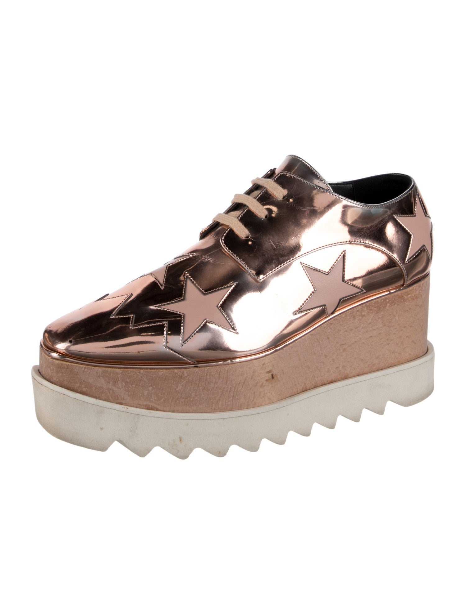 Stella McCartney Vegetarian Patent Leather Chunky Sneakers
