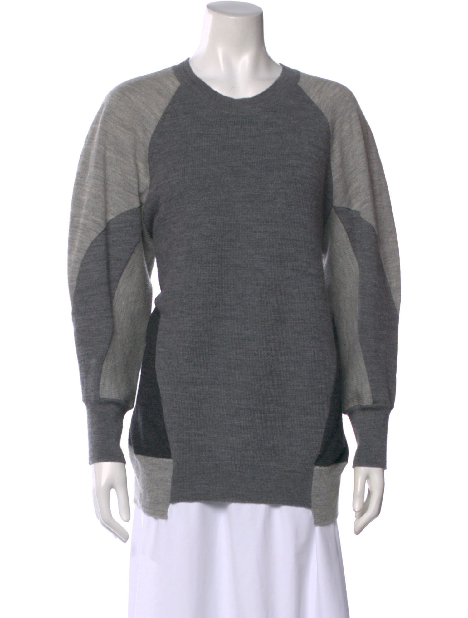 Stella McCartney Virgin Wool Colorblock Pattern Sweater