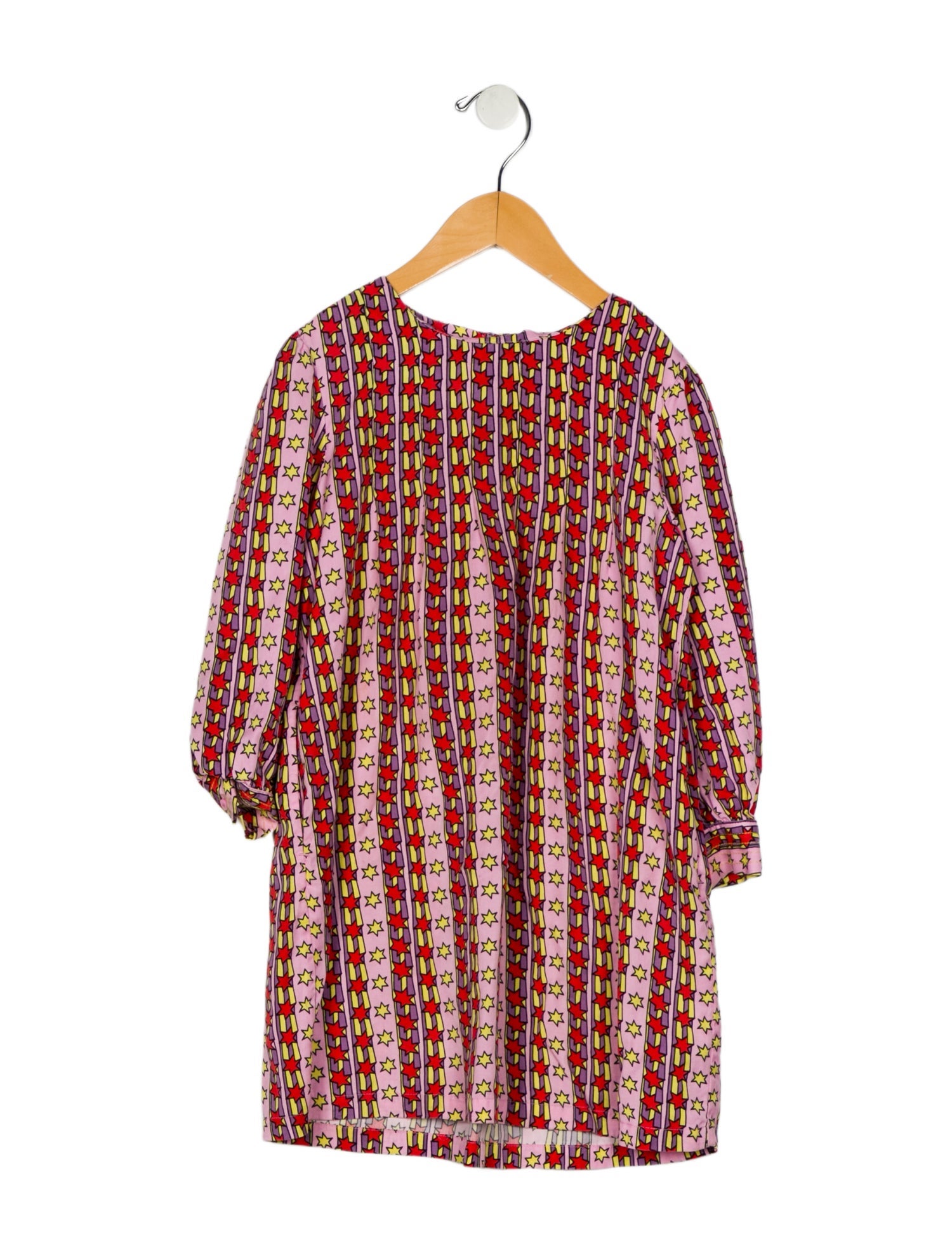 Stella McCartney Toddler Girls Button Closure Pattern Printed Dress