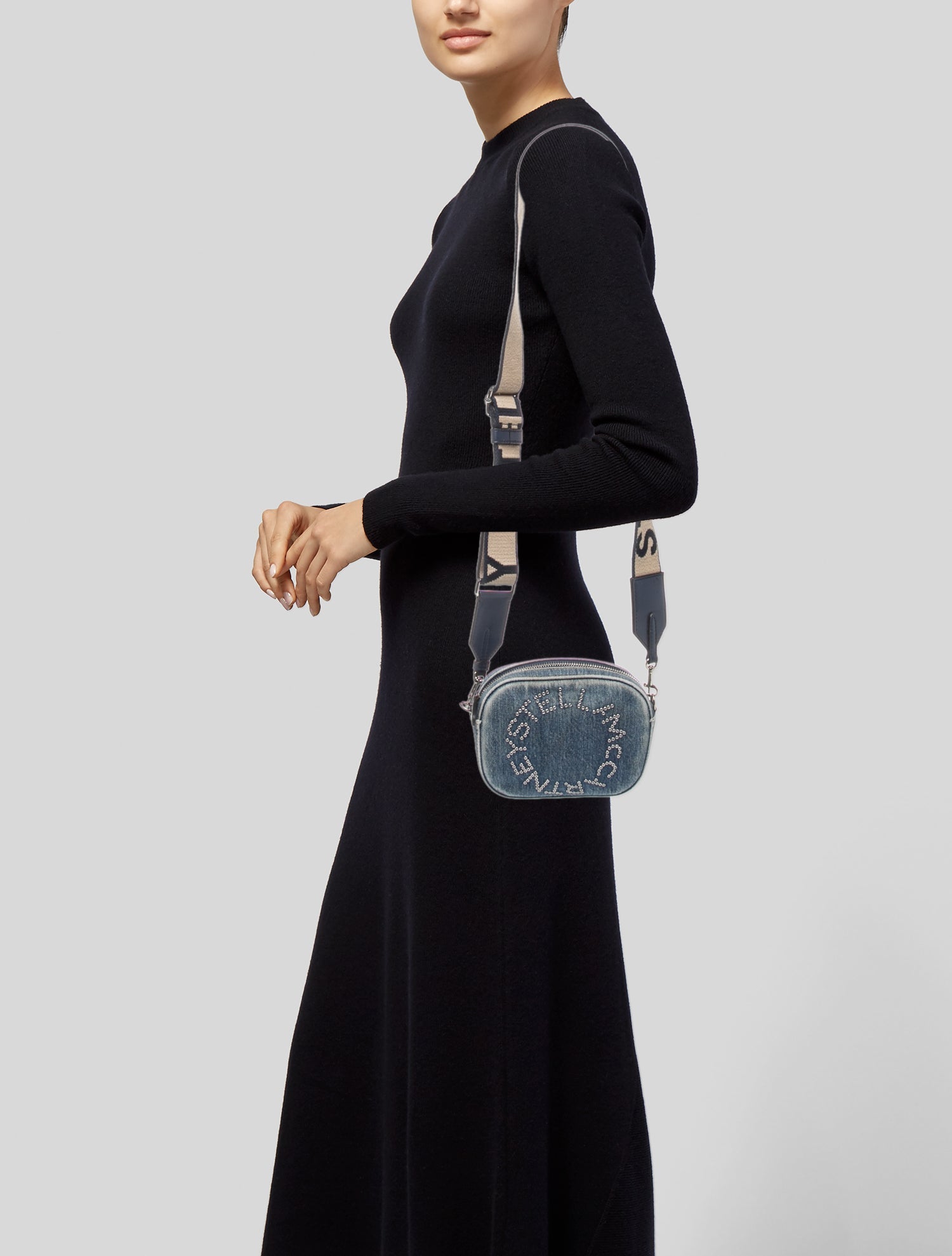 Stella McCartney Denim Messenger Bag