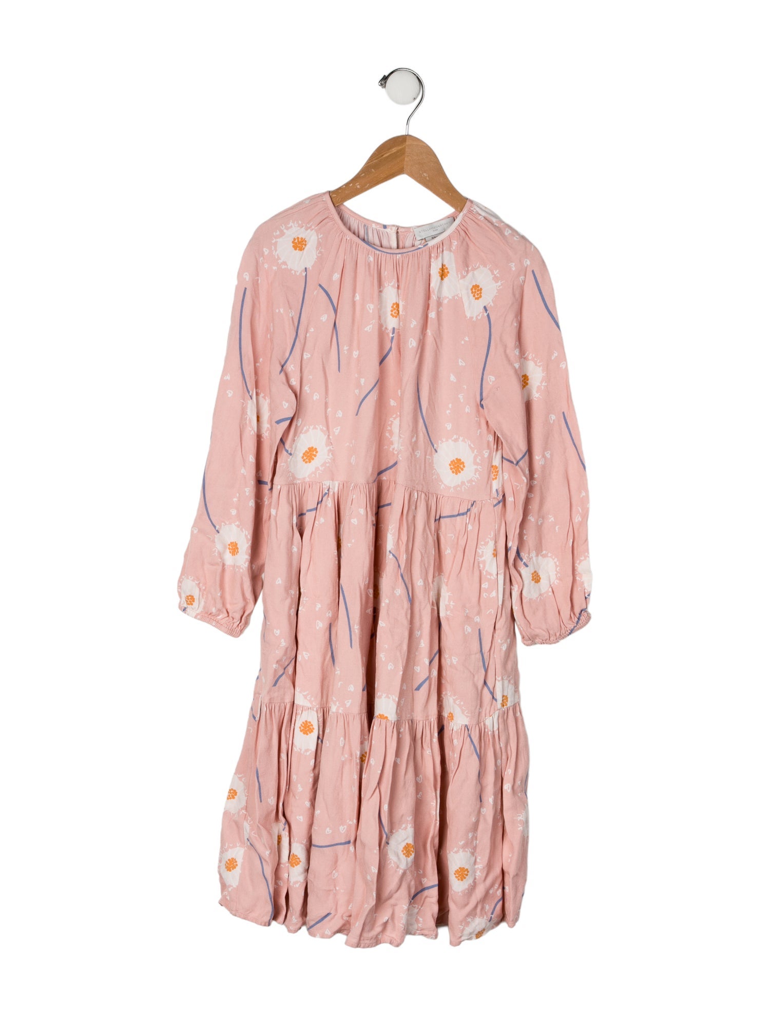 Stella McCartney Long Sleeve Floral Print Dress