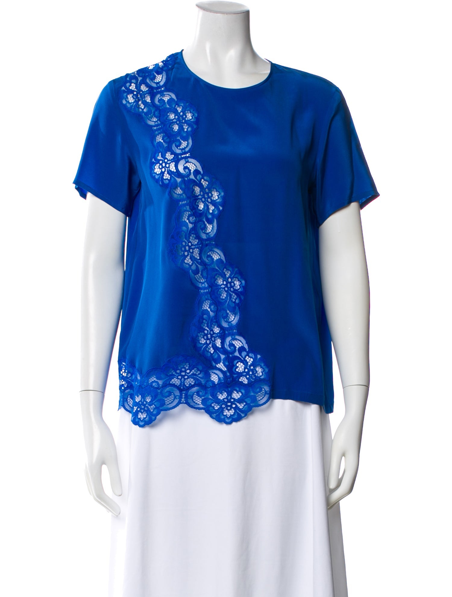 Stella McCartney Silk Lace Pattern Top