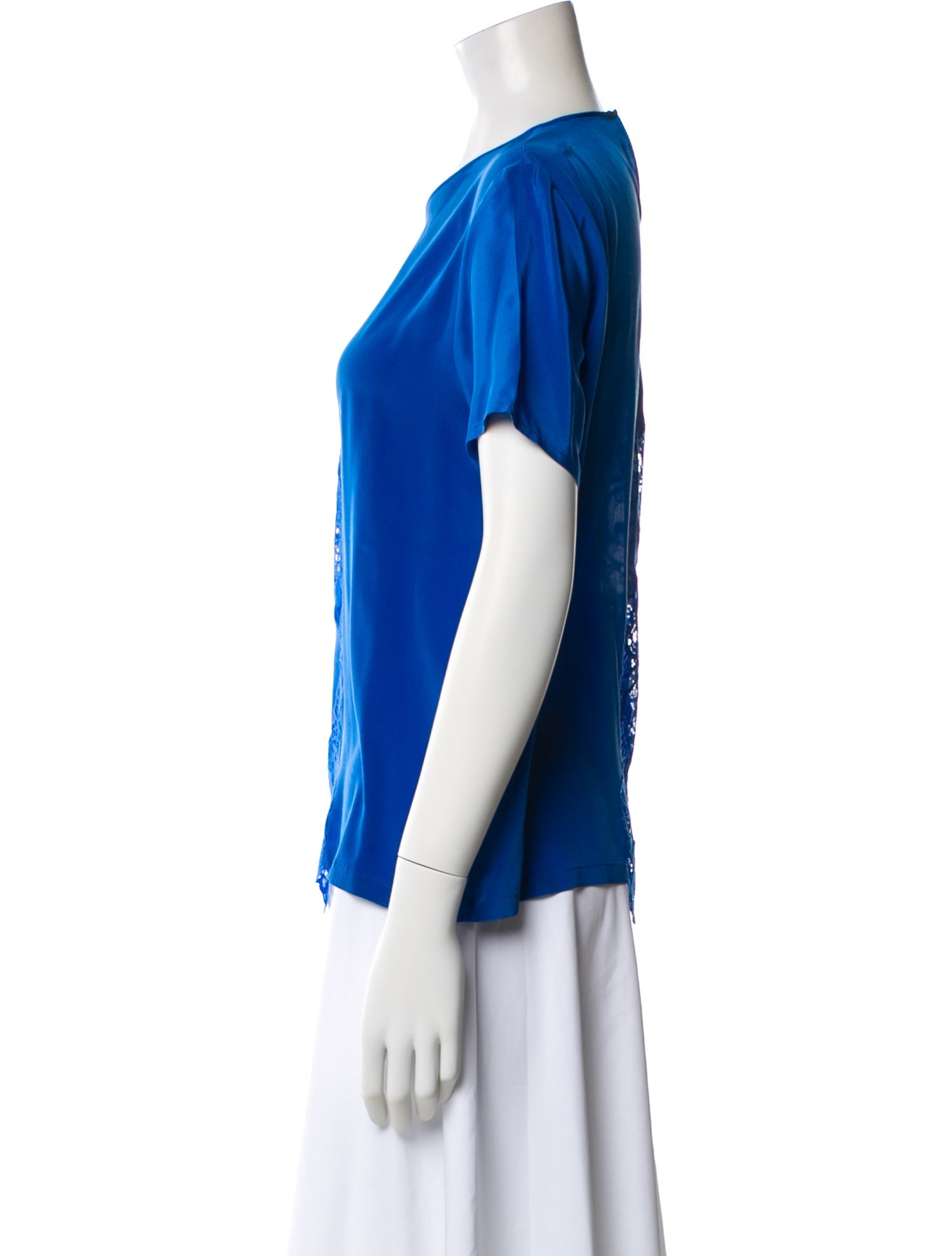 Stella McCartney Silk Lace Pattern Top