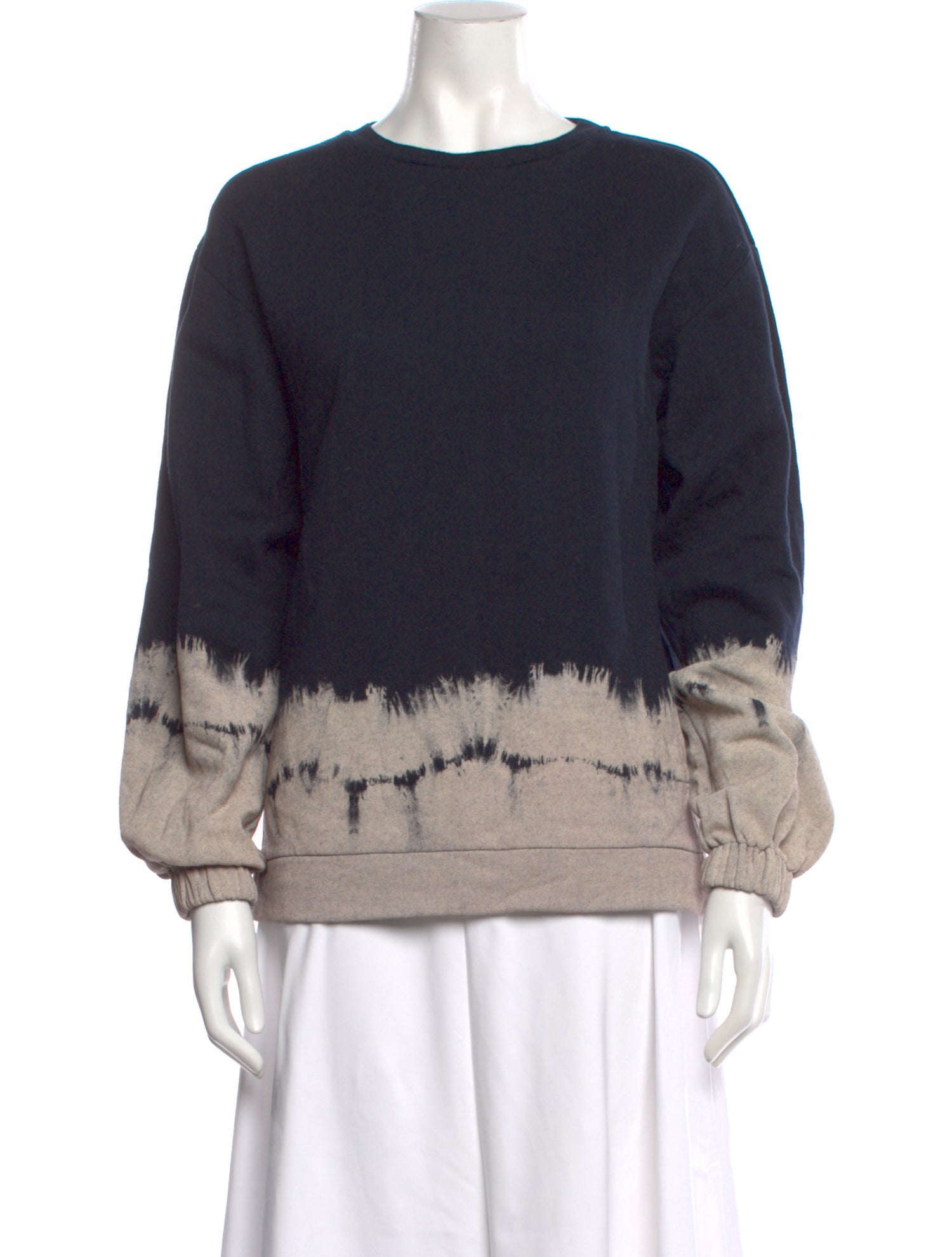 Stella McCartney Tie-Dye Print Bateau Neckline Sweater