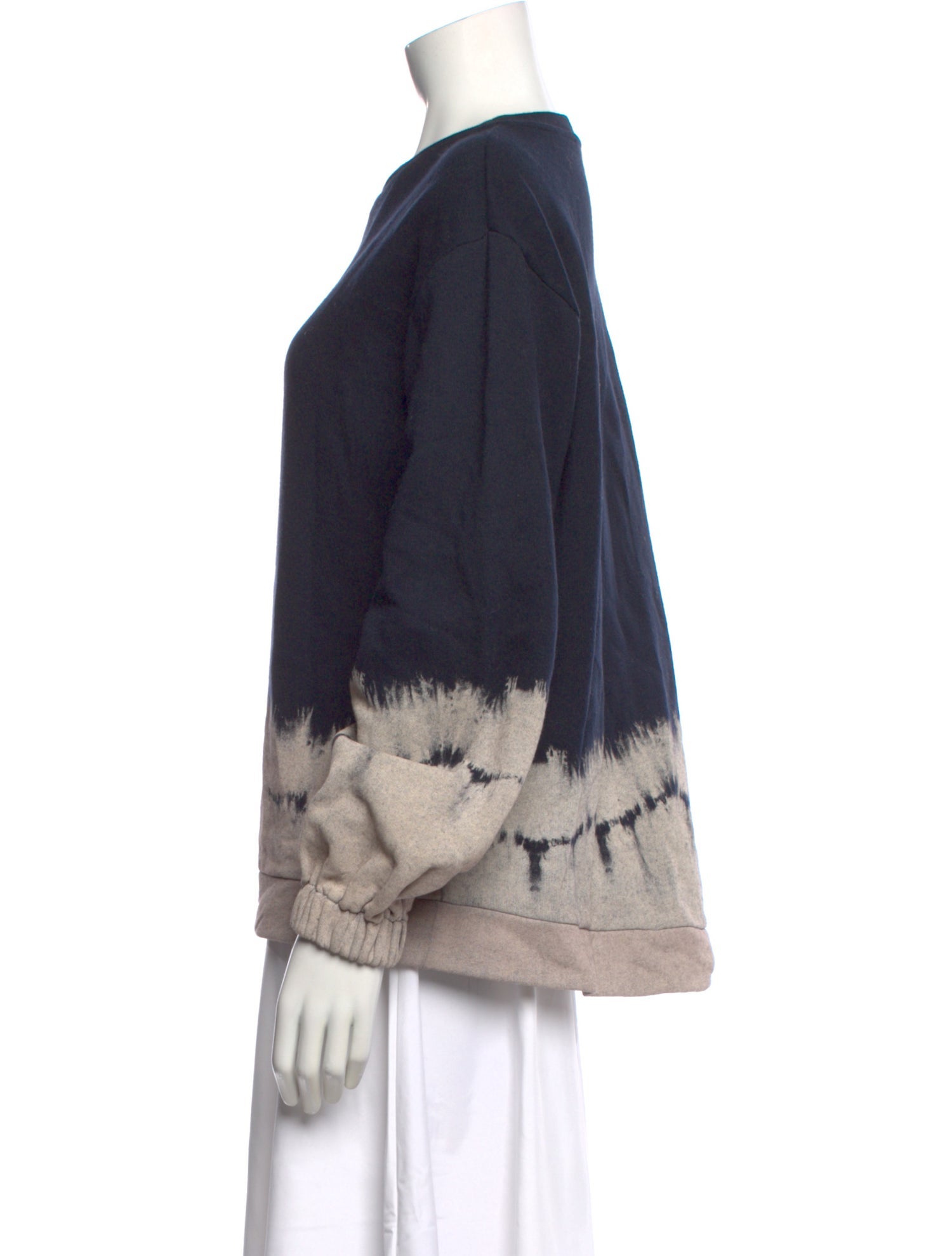 Stella McCartney Tie-Dye Print Bateau Neckline Sweater