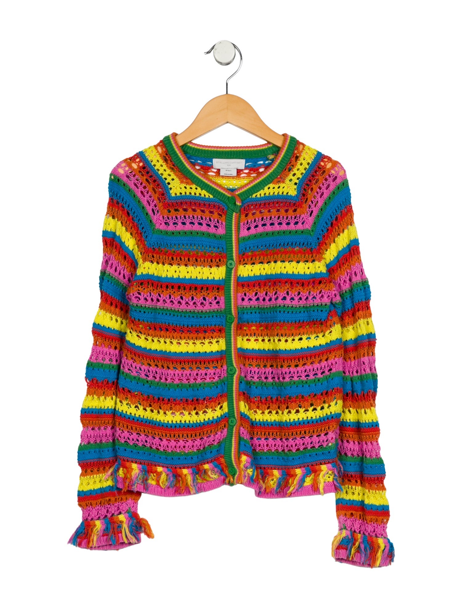 Stella McCartney Girls Multicolor Cotton Sweater
