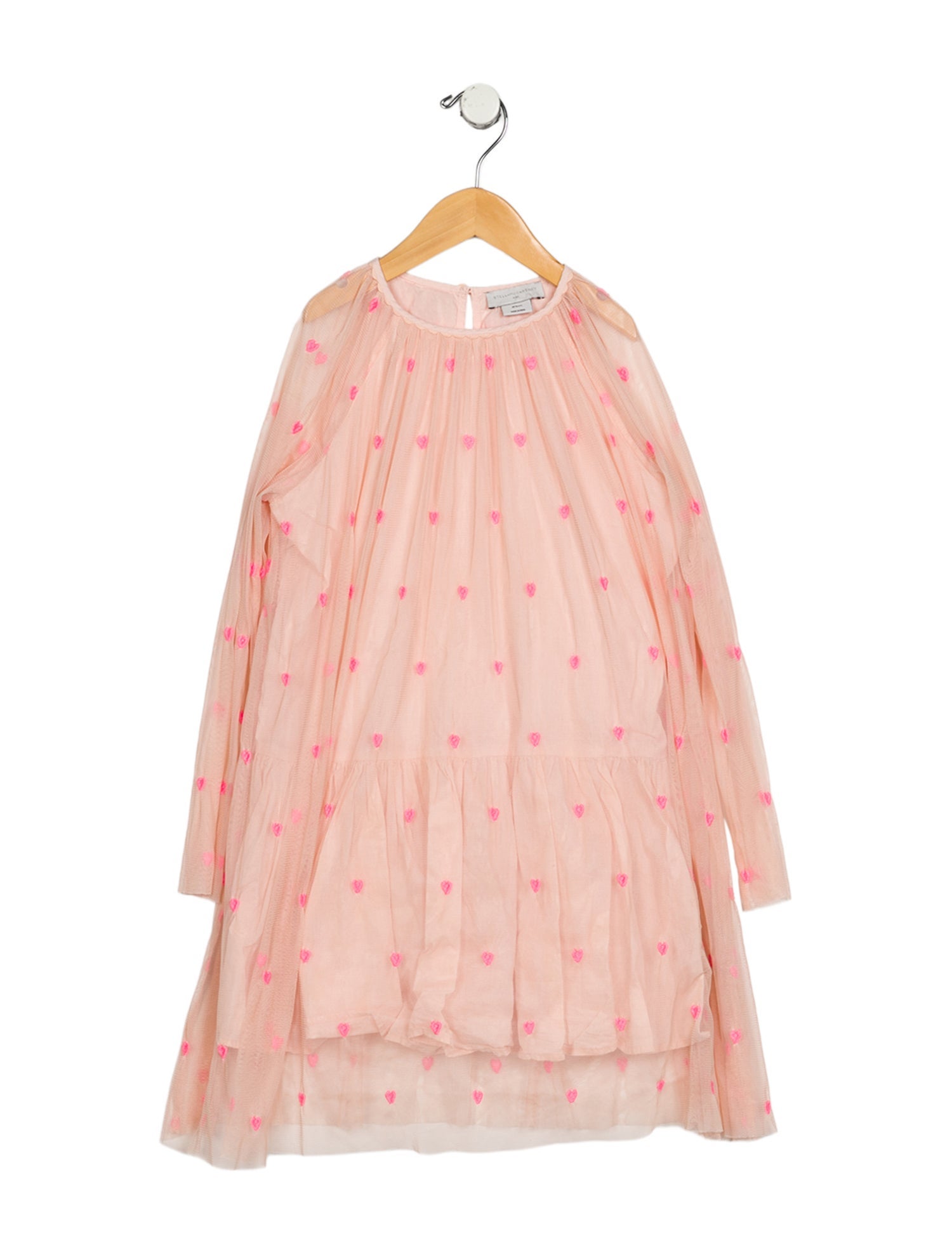 Stella McCartney Girls Mesh Ruffled Dress