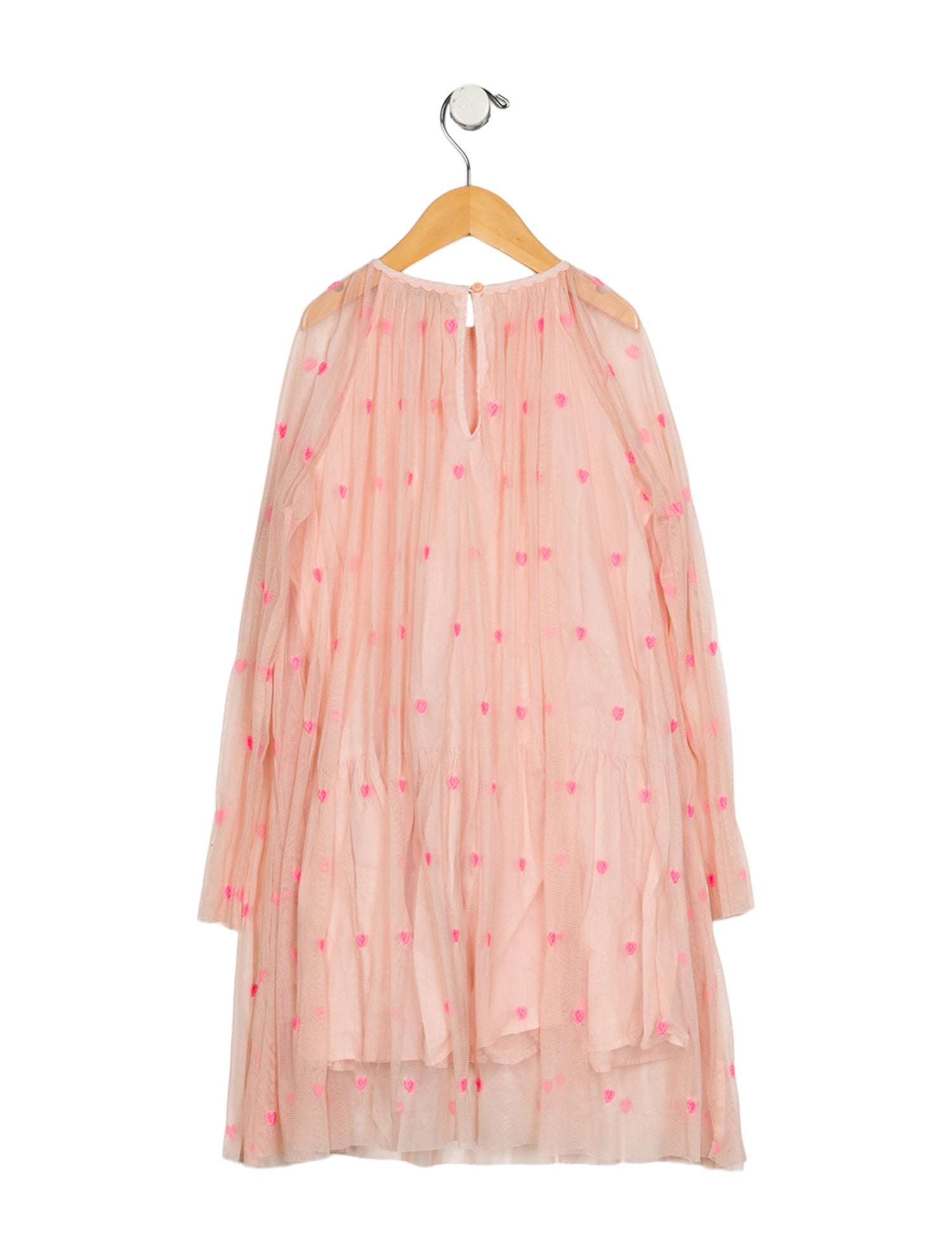 Stella McCartney Girls Mesh Ruffled Dress