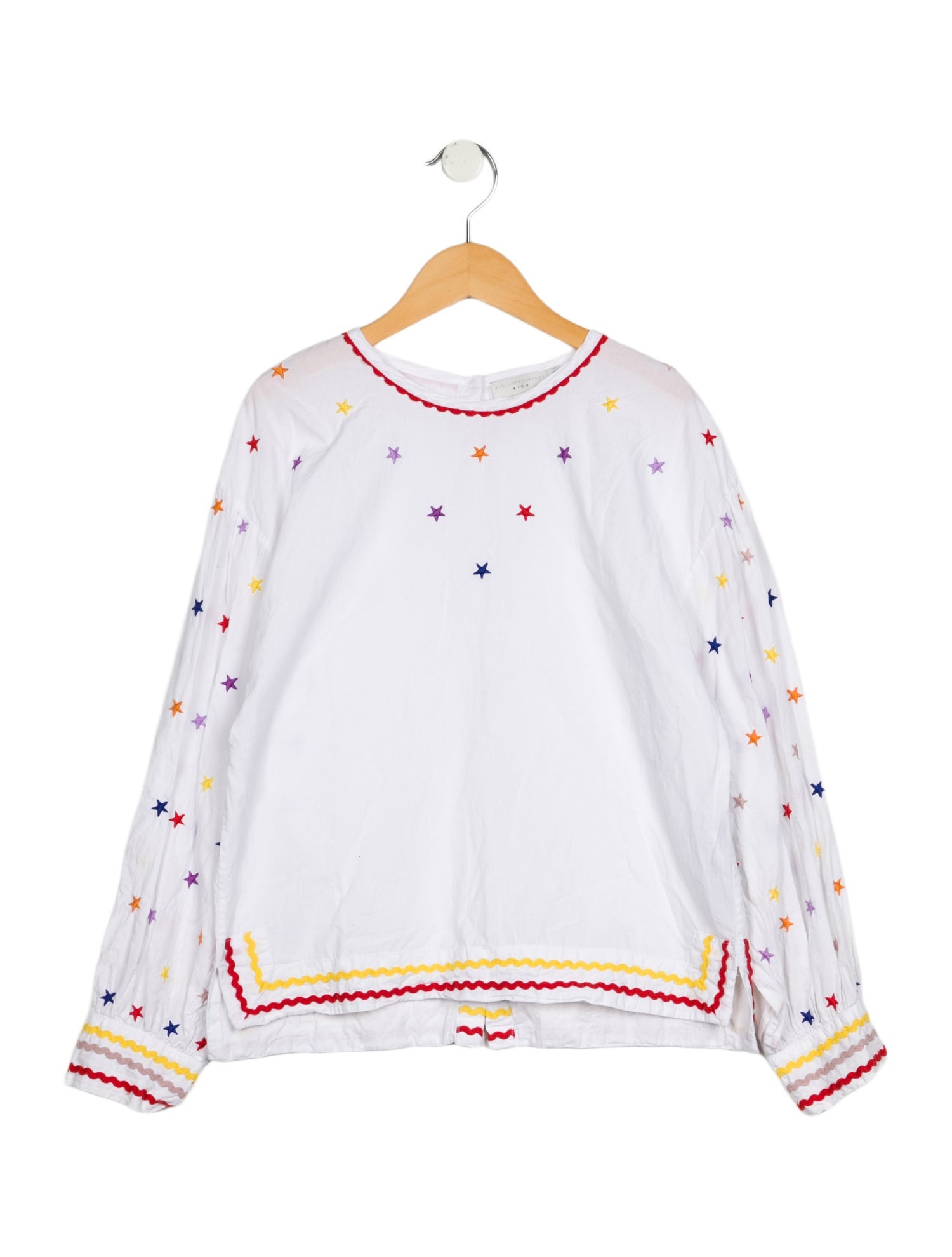 Stella McCartney Girls Long Sleeve Embroidered Shirt