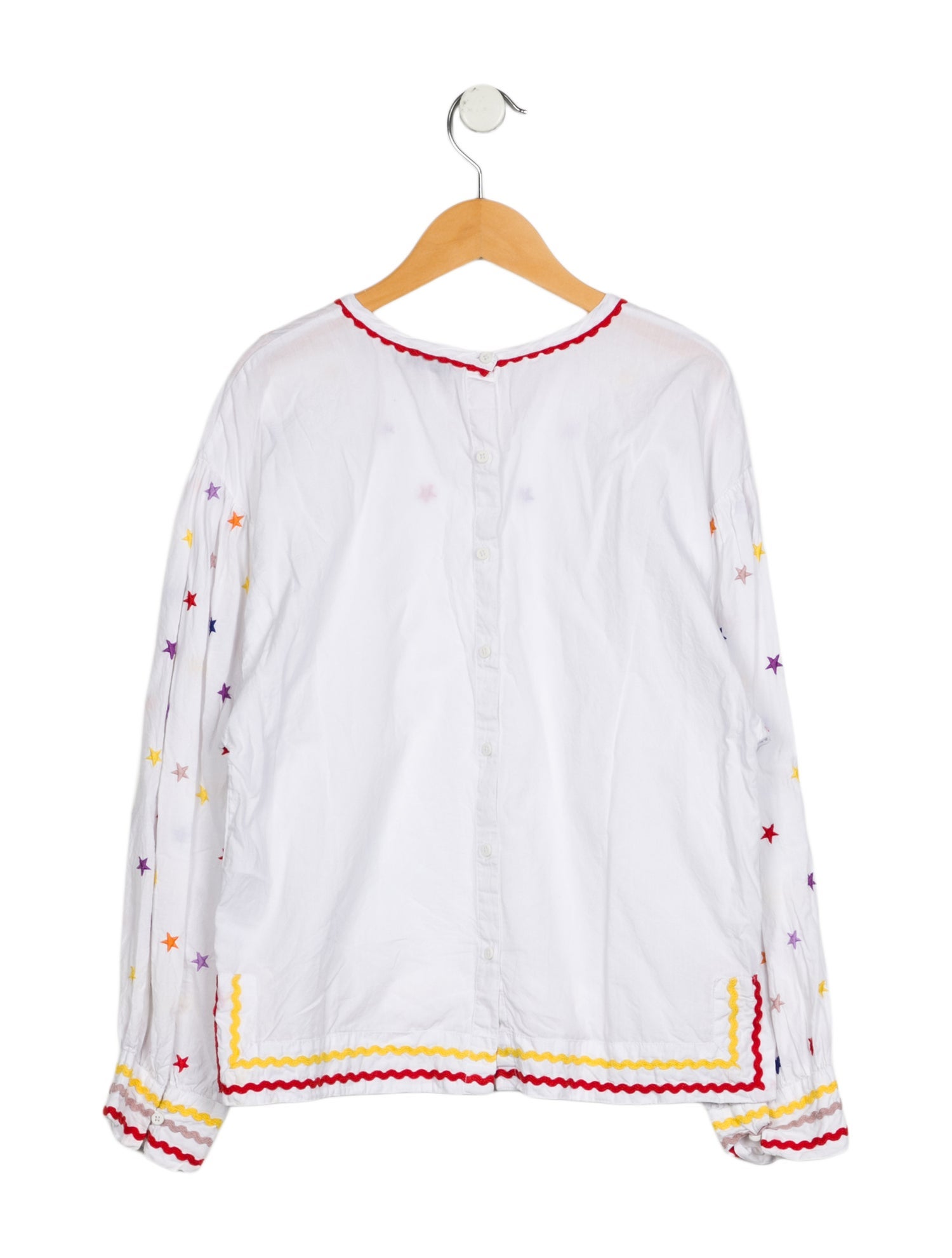 Stella McCartney Girls Long Sleeve Embroidered Shirt
