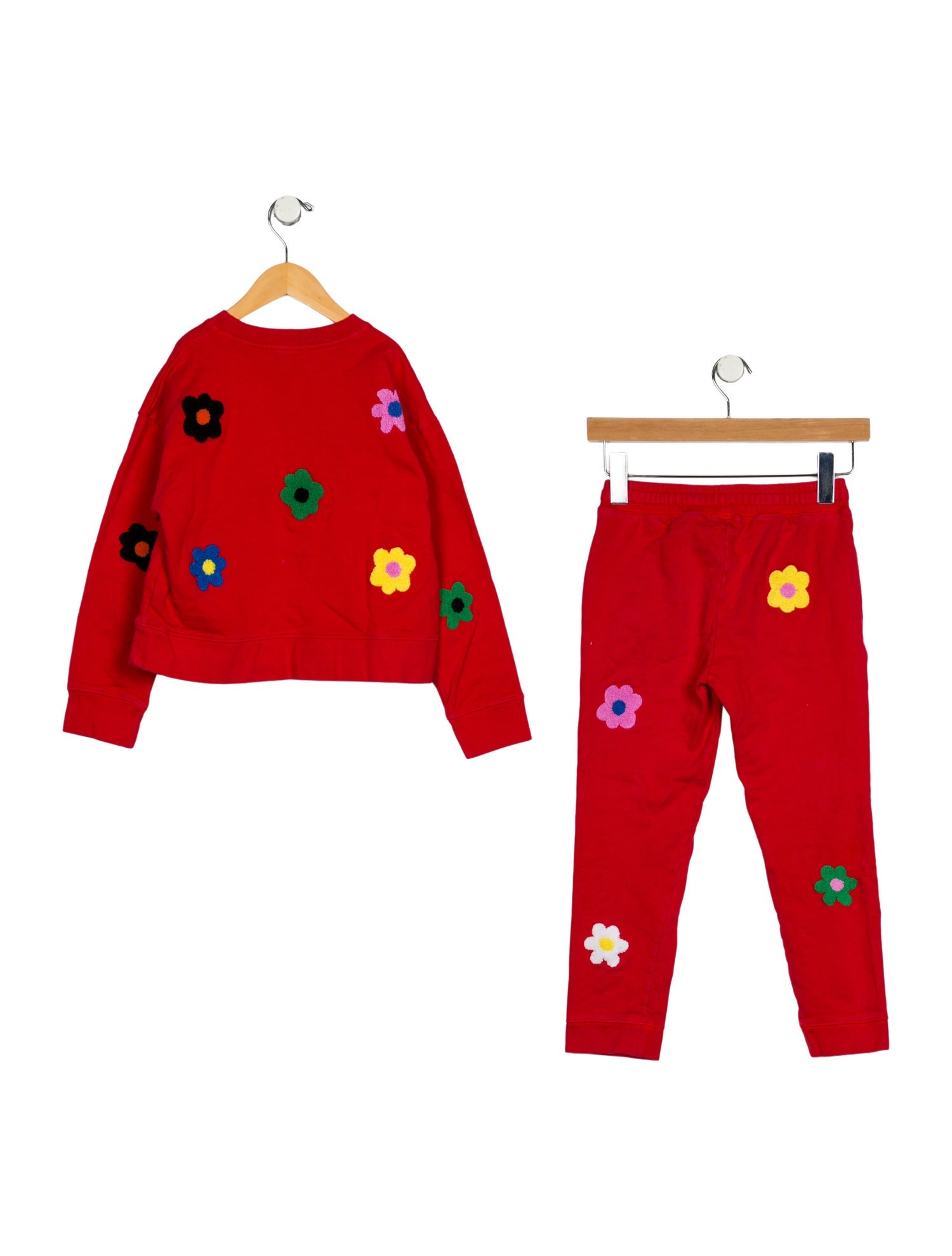 Stella McCartney Girls Flower Embroidered Set