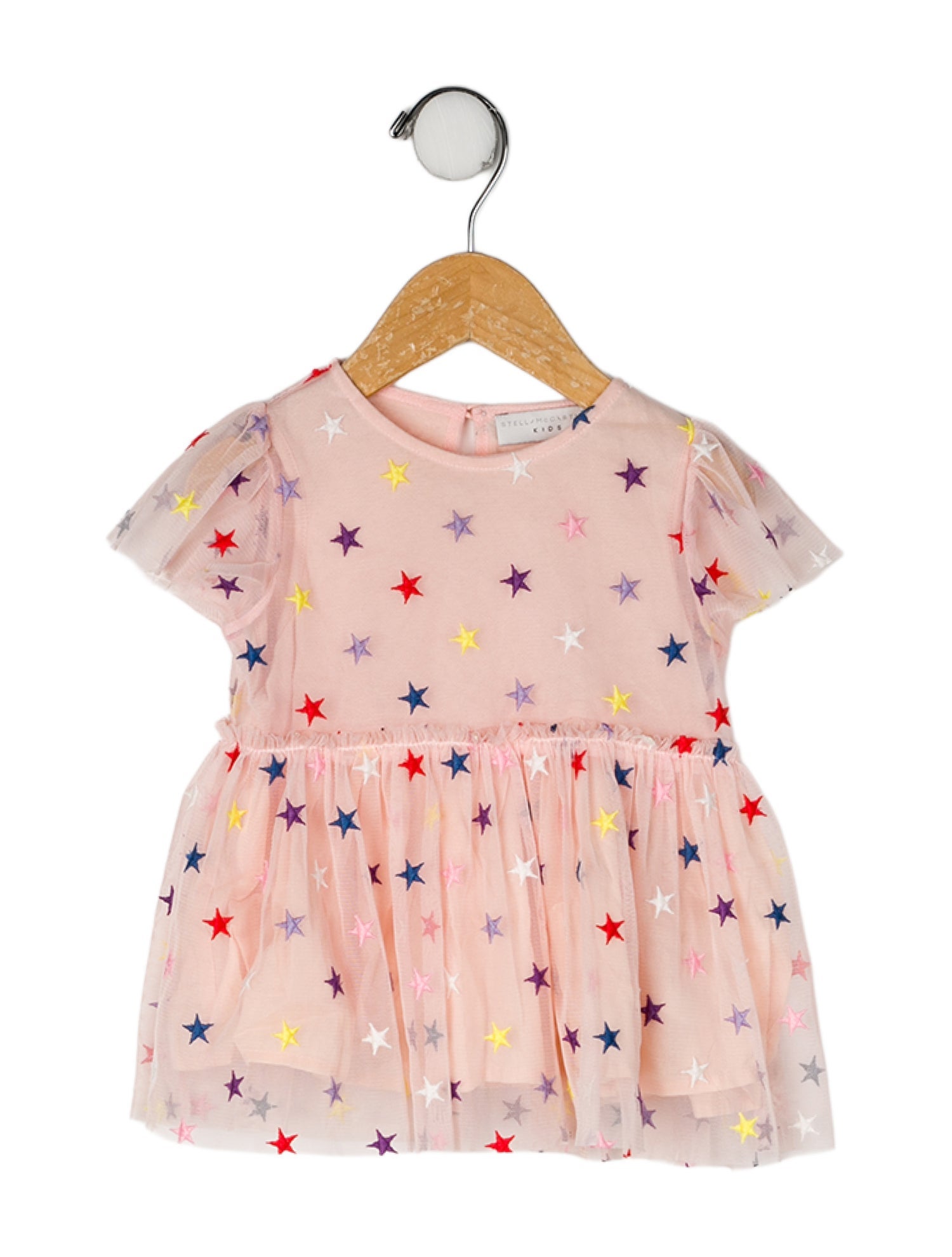 Stella McCartney Mesh Accent All Over Print Dress